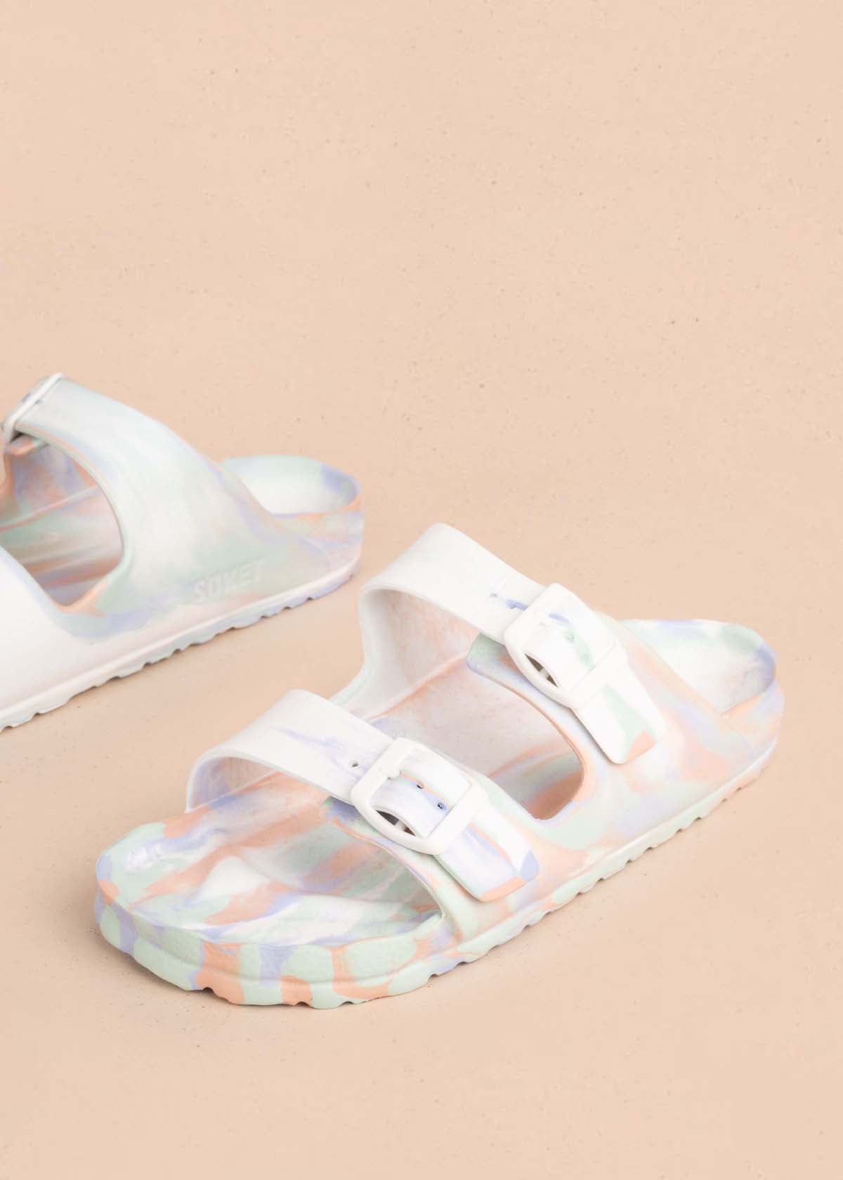 Sandalias planas multicolor 104907