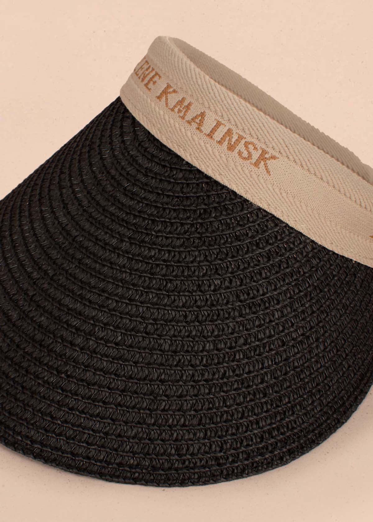 Visera en yute color negro 105232