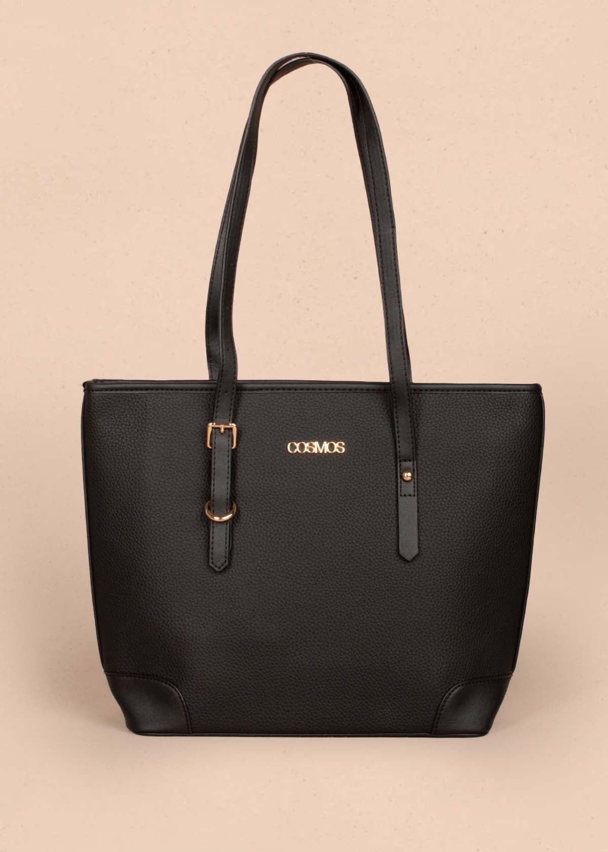 Bolso tipo shopping color negro 105256