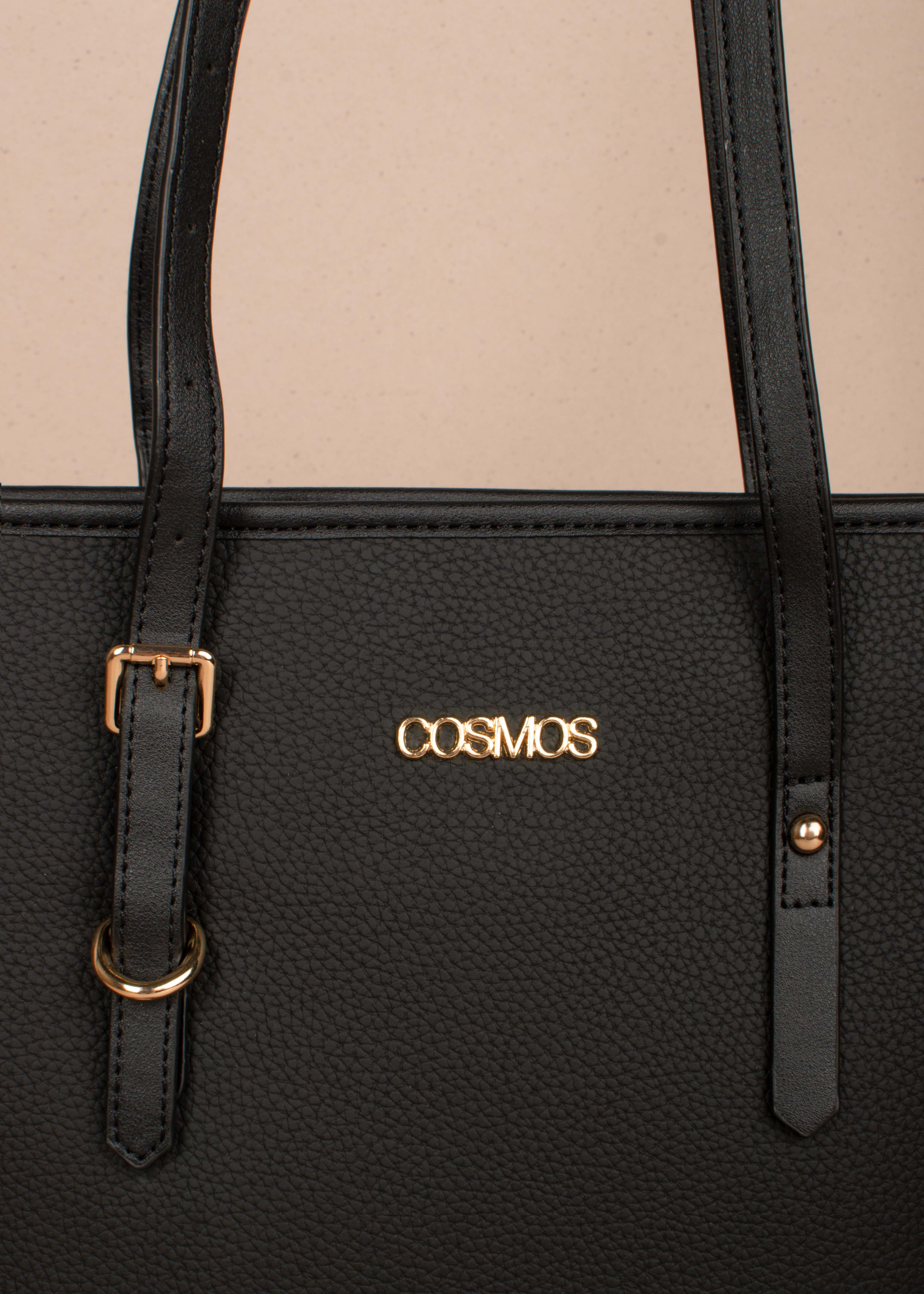 Bolso tipo shopping color negro 105256