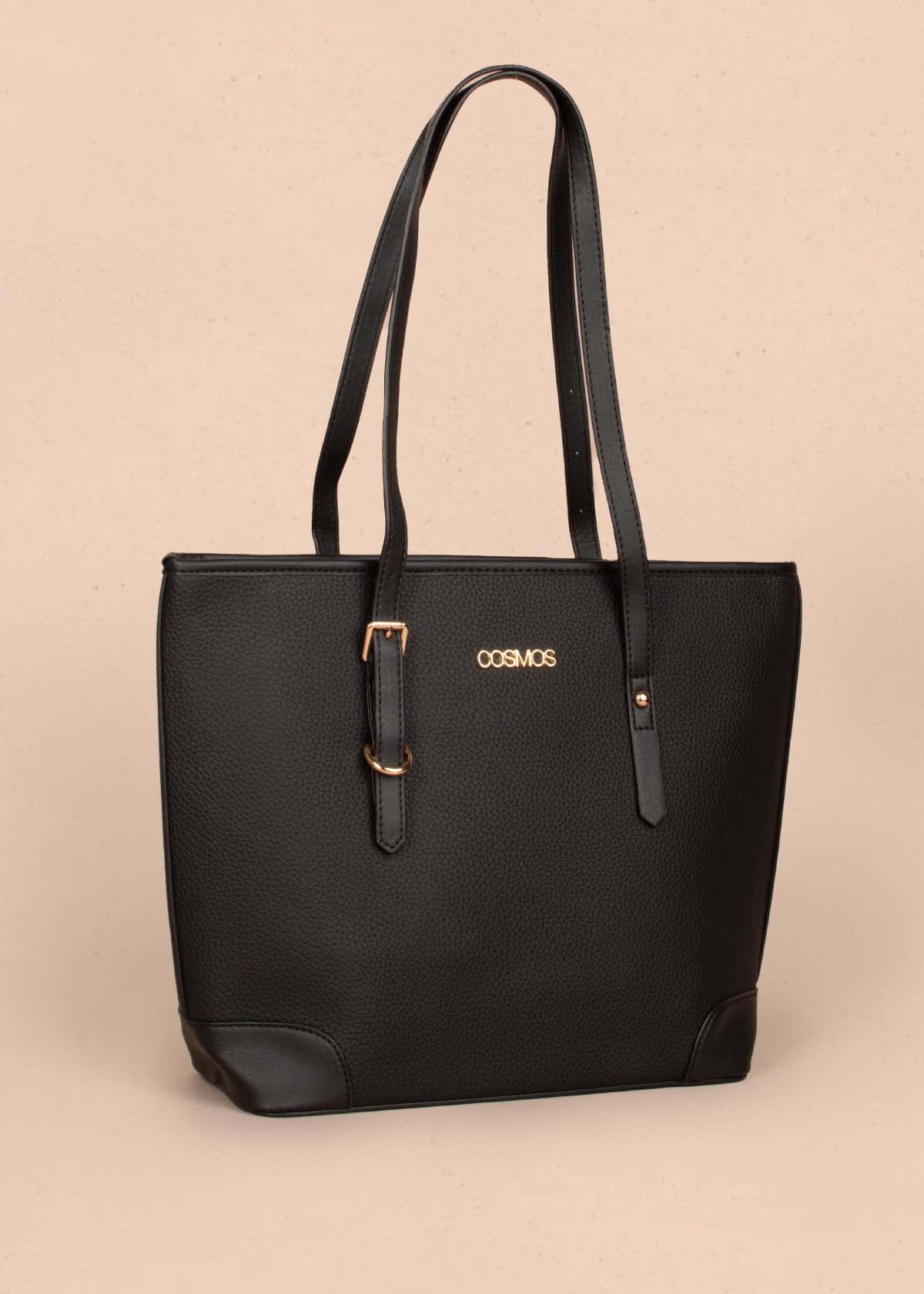 Bolso tipo shopping color negro 105256