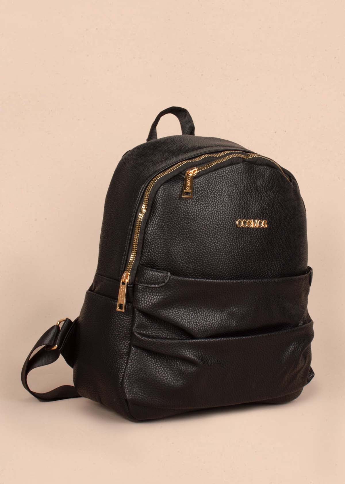 Morral color negro con cierre frontal 105262