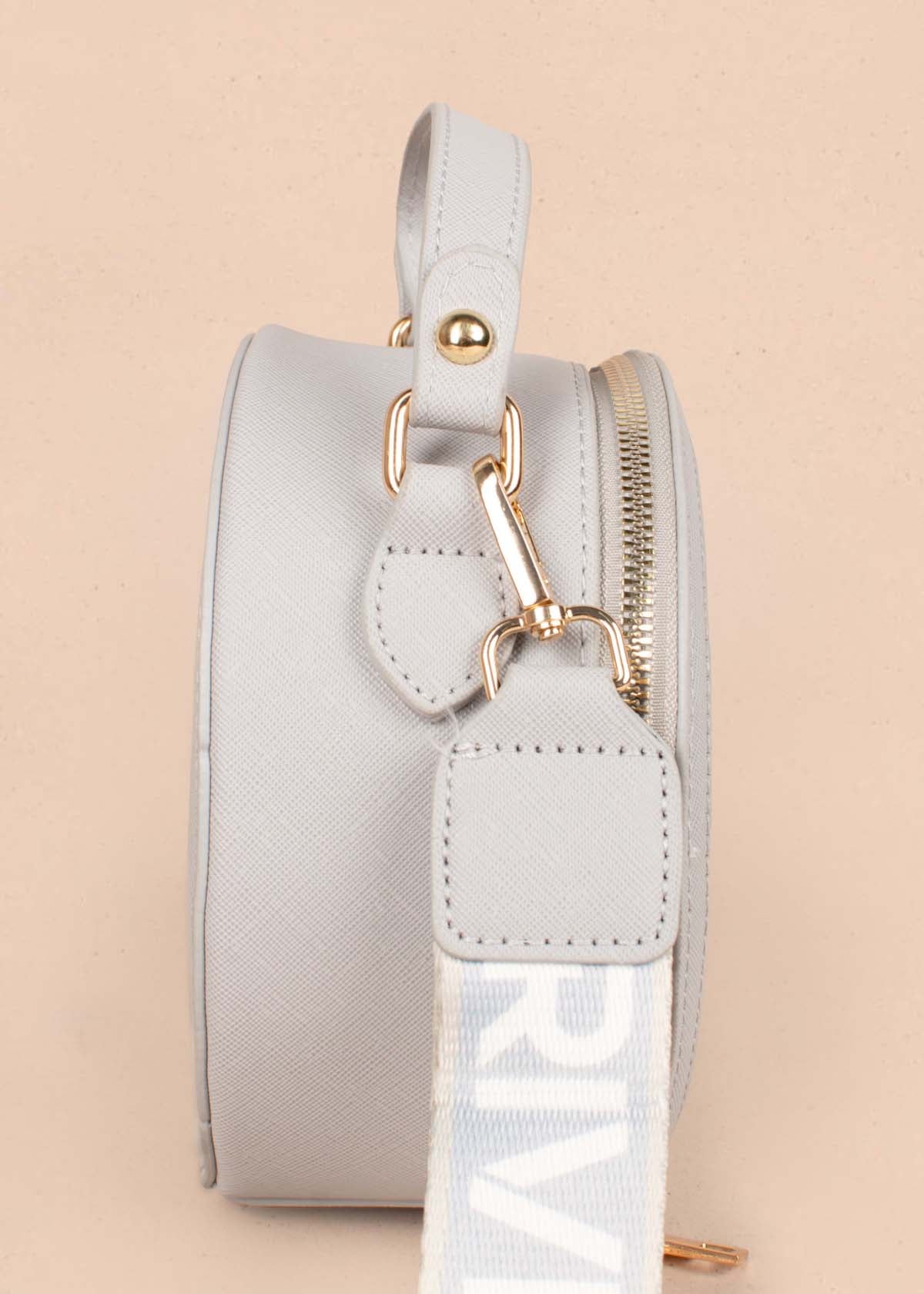 Bolso tipo bandolera color gris 105293