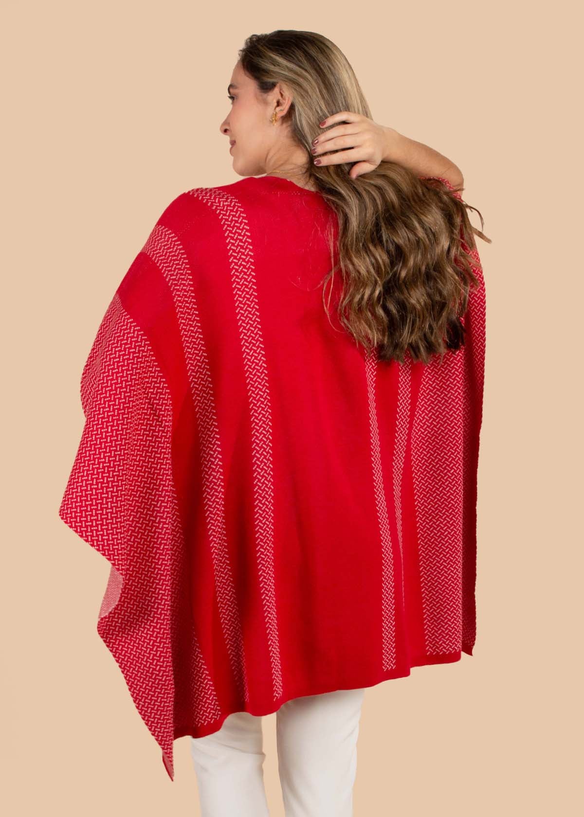 Chalina tejida color rojo 105347