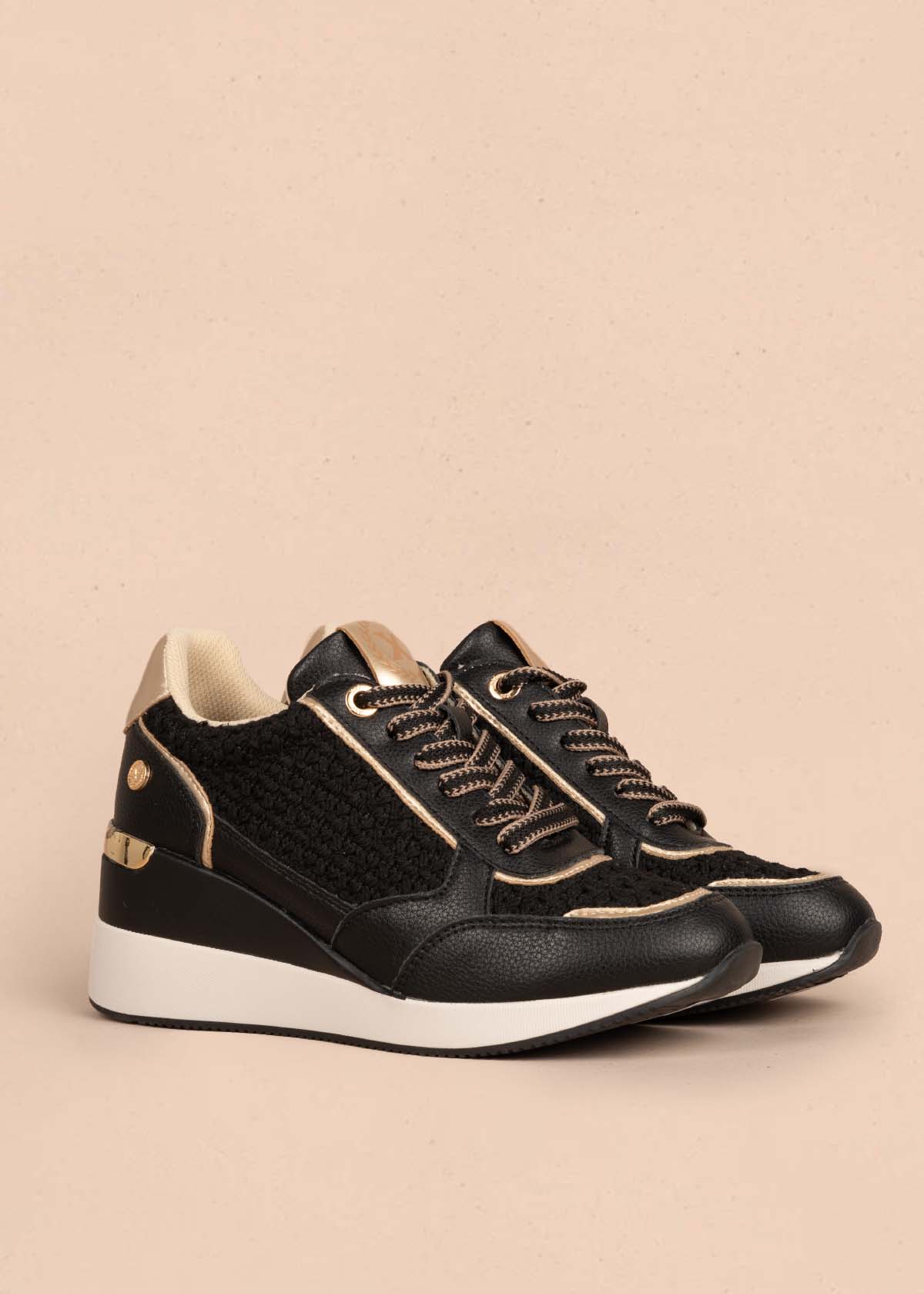 Tenis casuales color negro 105358