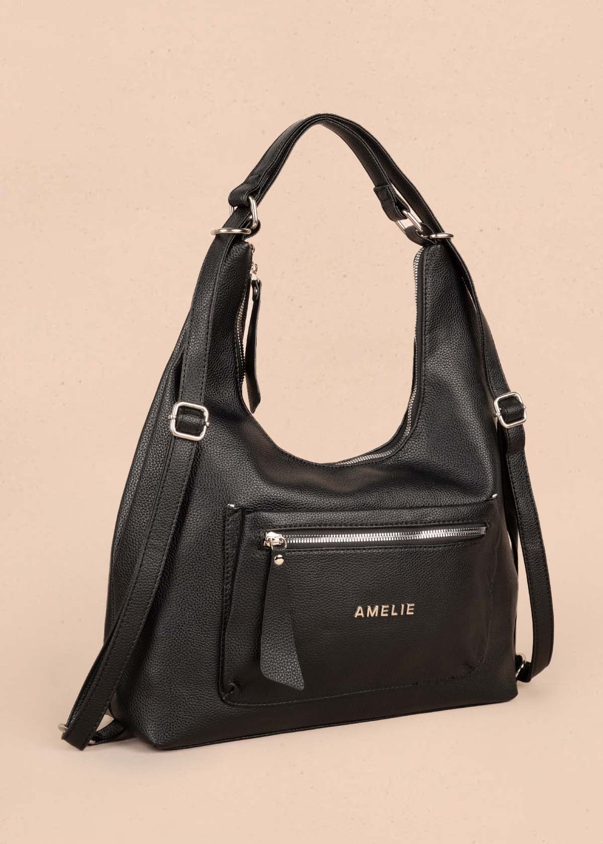 Bolso tipo shopping color negro 105363