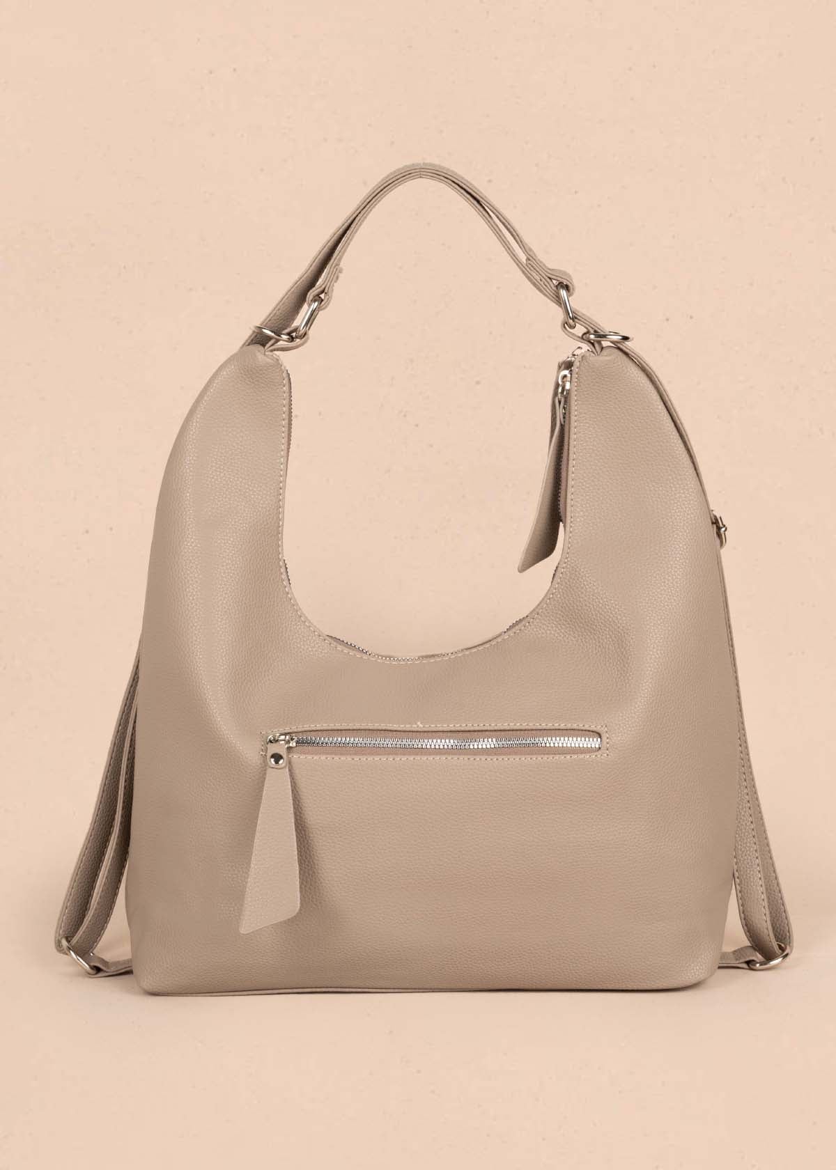 Bolso tipo shopping color taupe 105363
