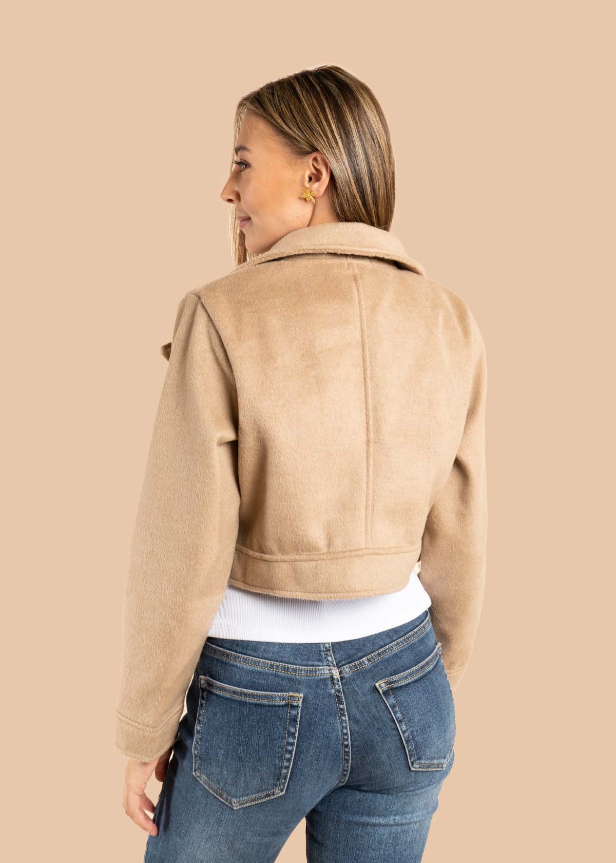 Chaqueta color taupe 105499