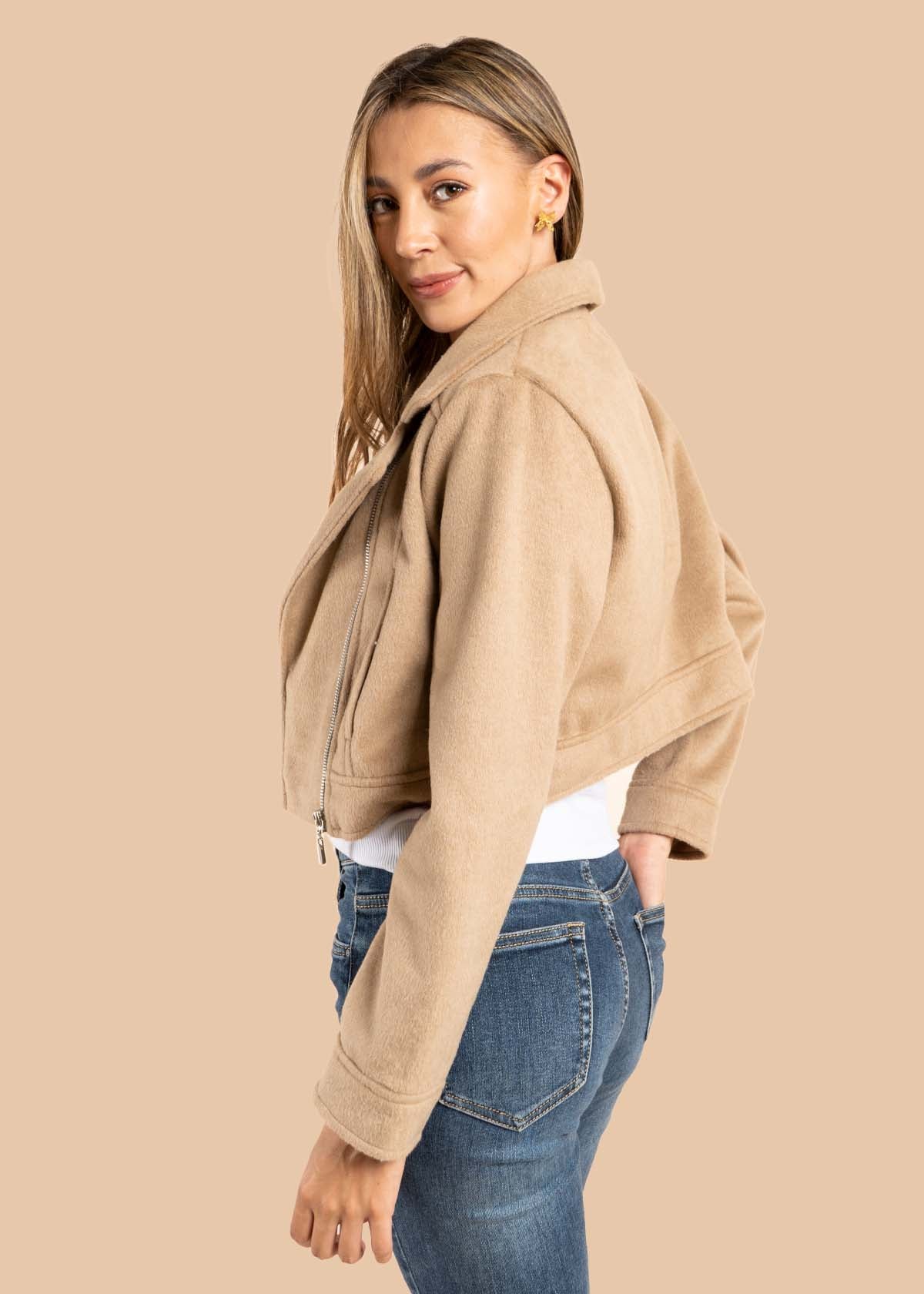 Chaqueta color taupe 105499