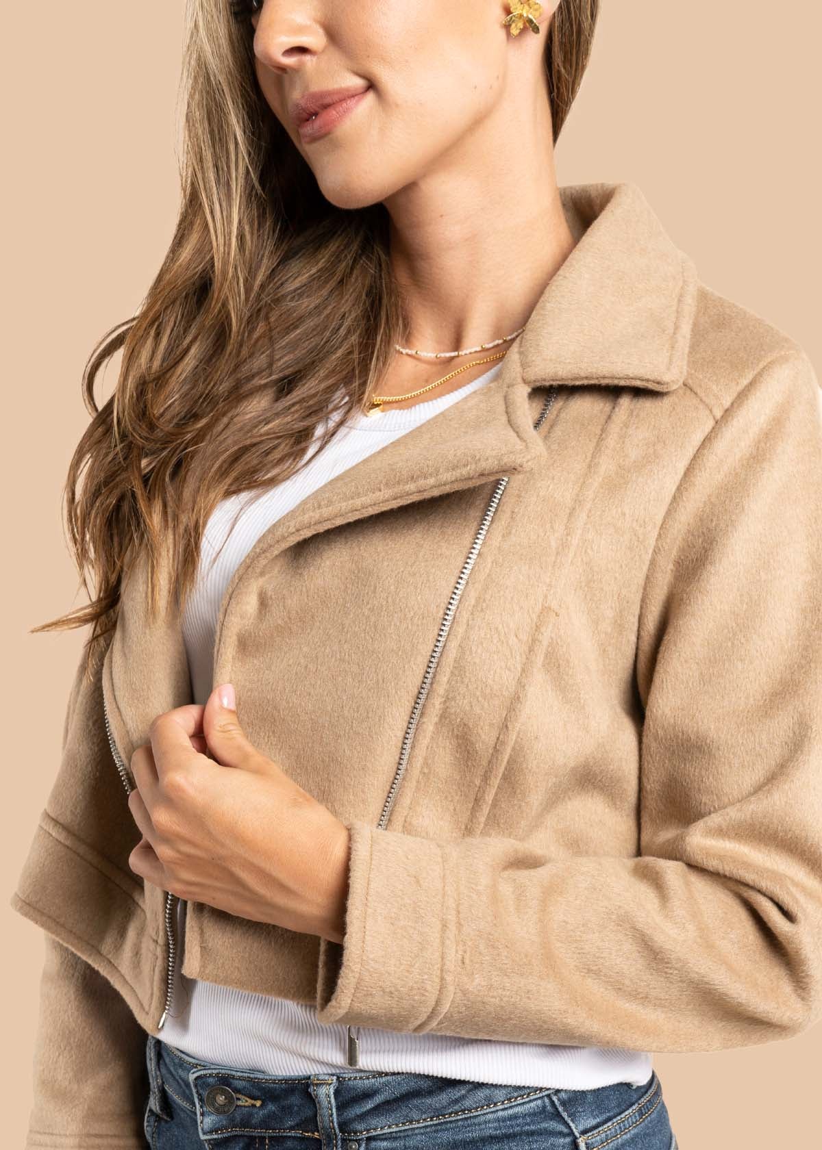 Chaqueta color taupe 105499