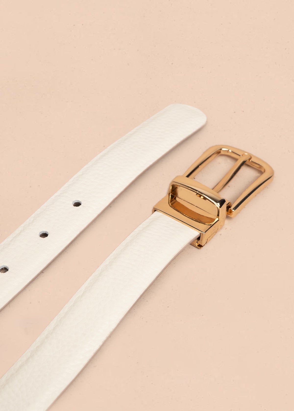 Cinturón en cuero doble faz color chocolate 105561