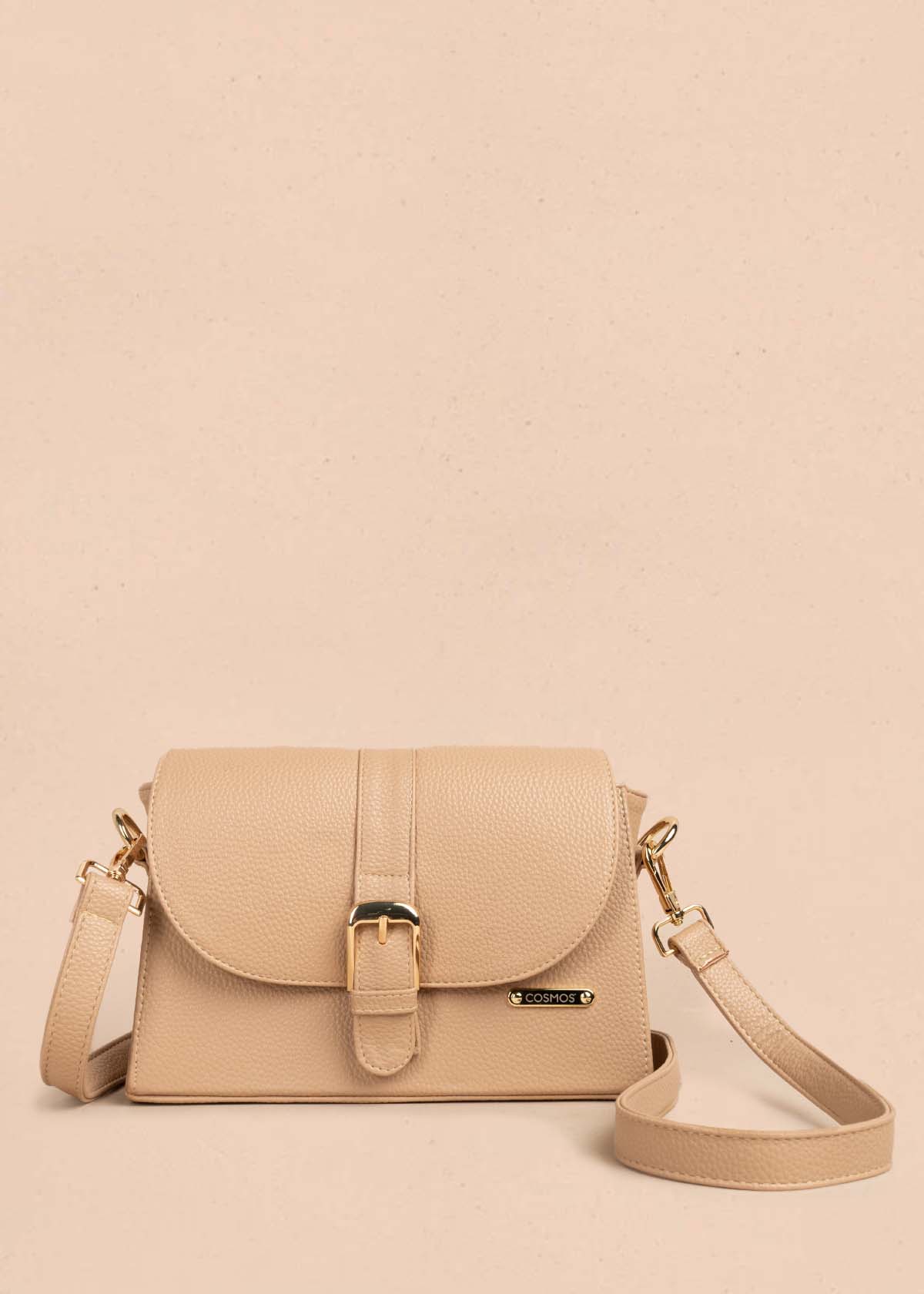 Bolso manos libres color beige 105568