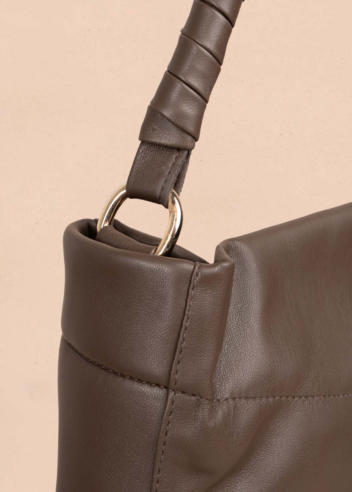 Bolso shopping color café 105570