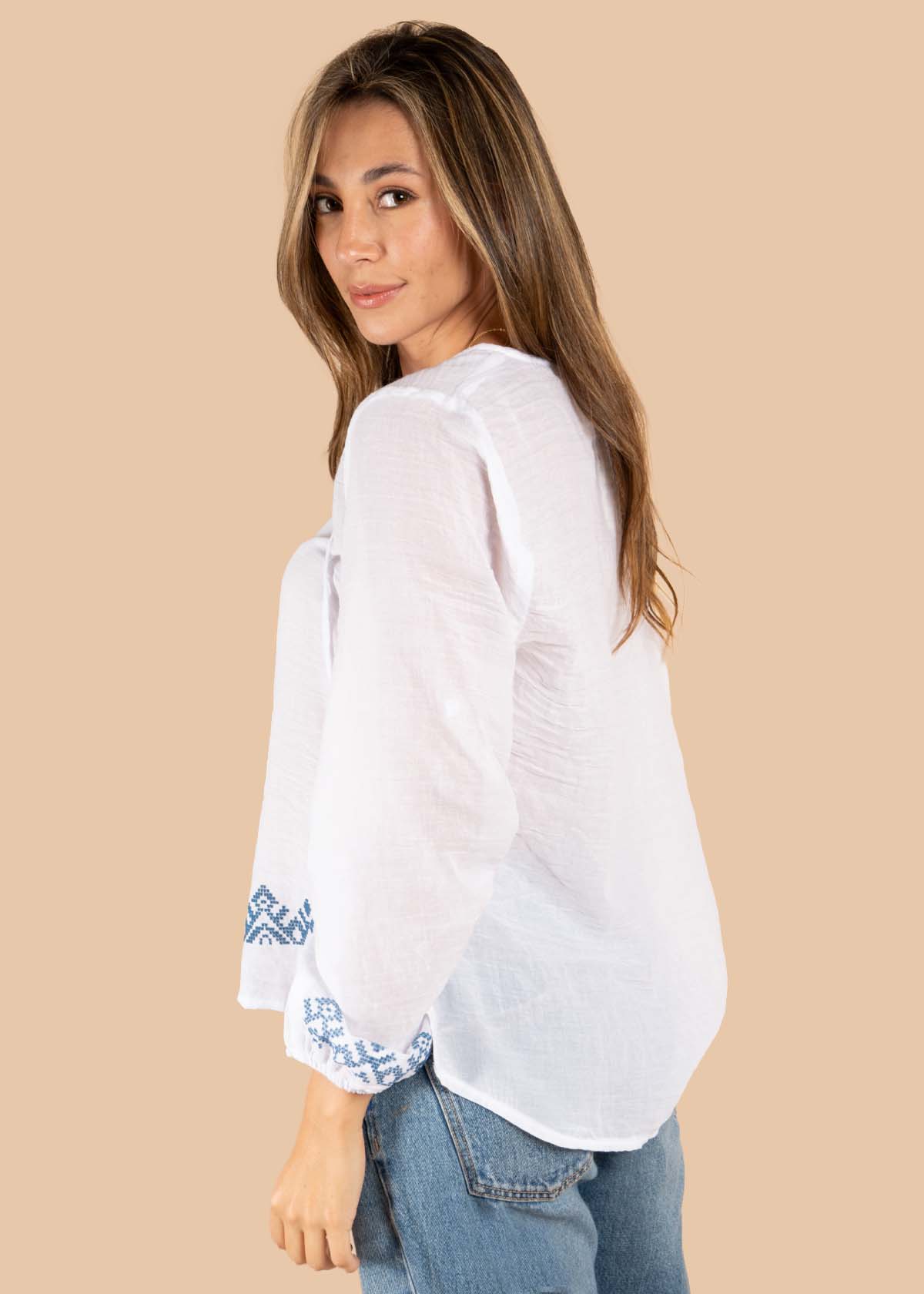 Blusa color blanco 105605
