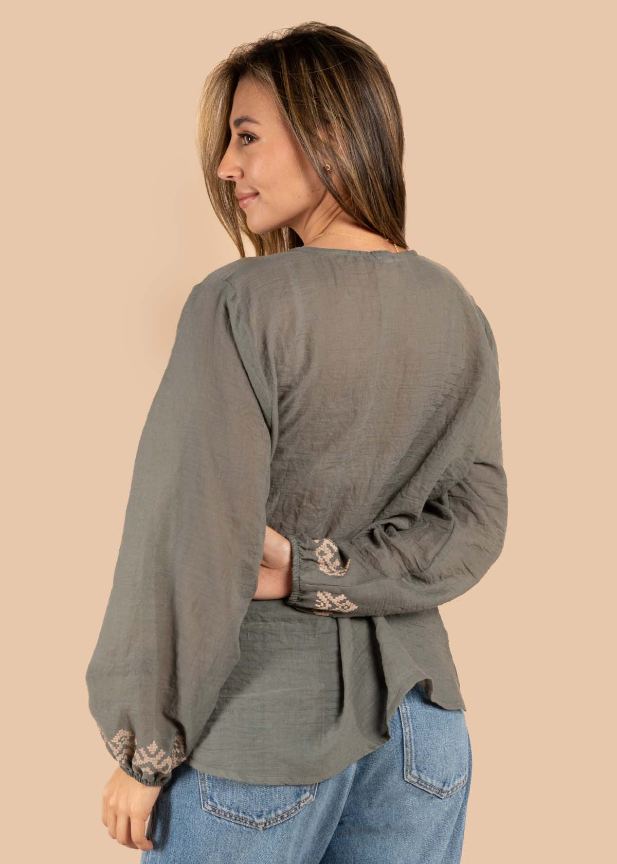 Blusa color verde 105605