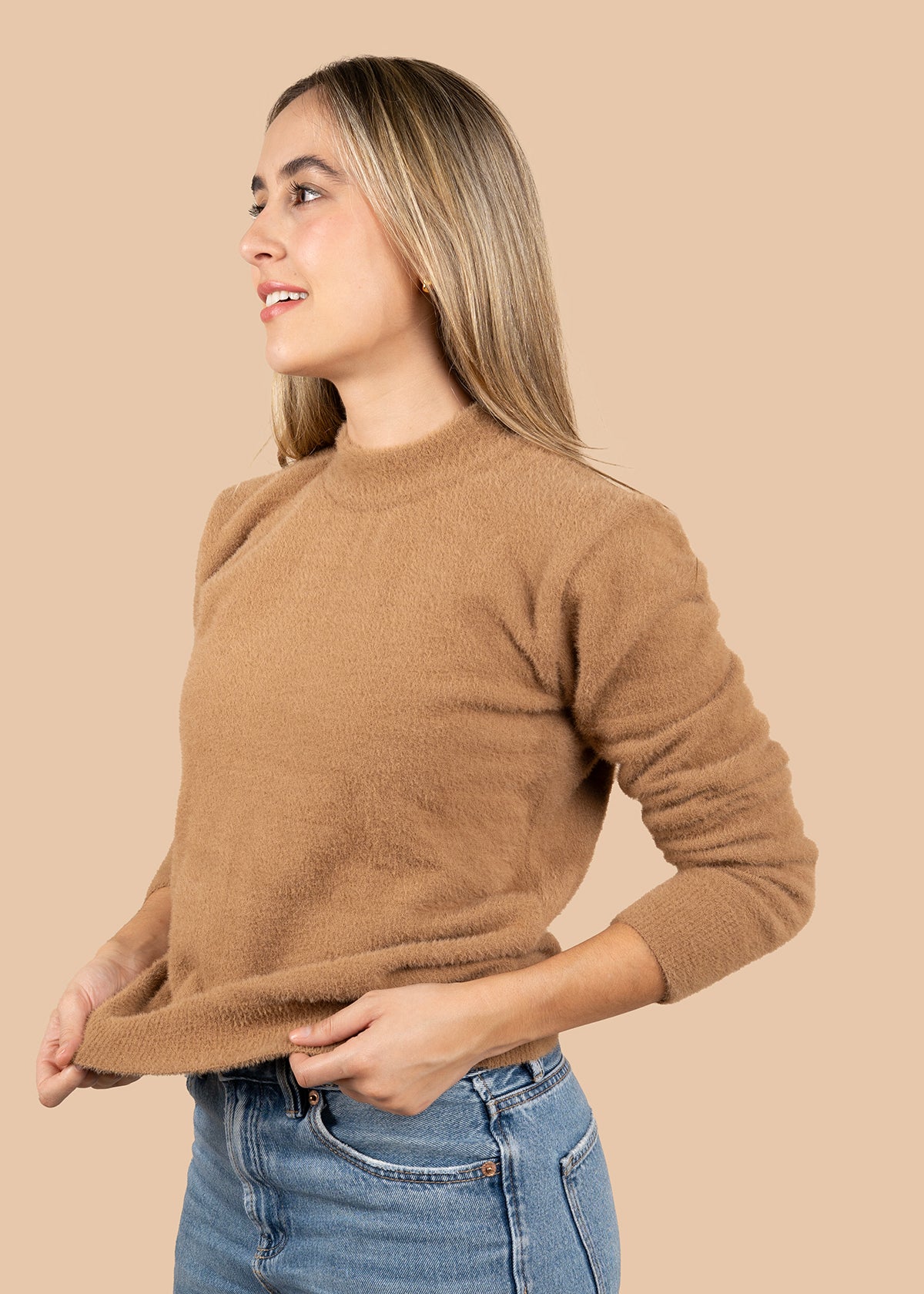 Buzo tejido color tabaco 105741
