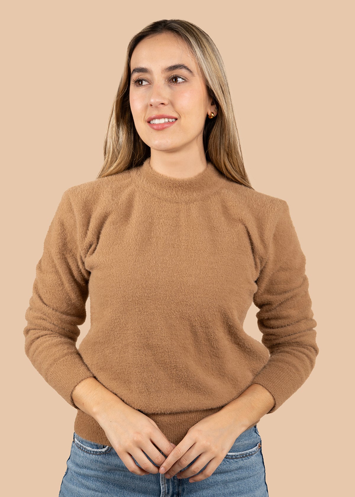 Buzo tejido color tabaco 105741