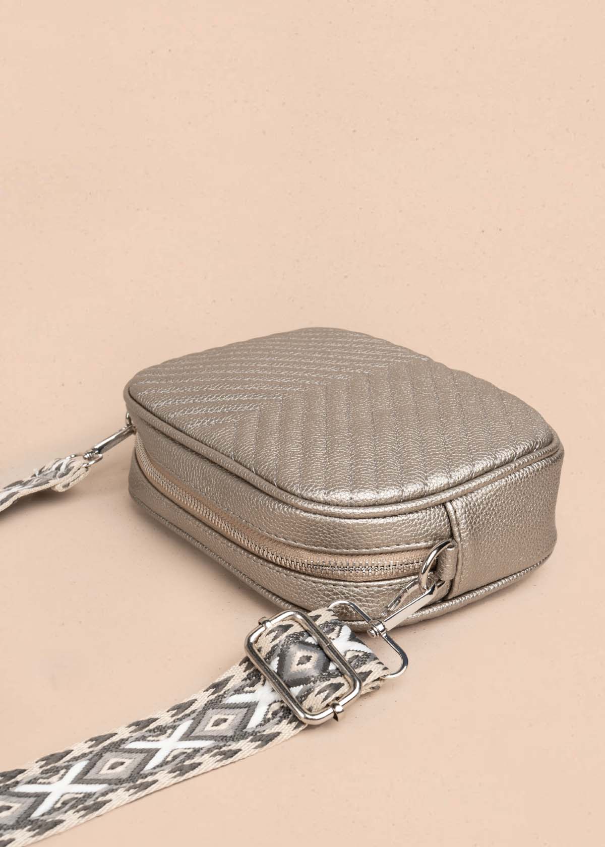 Bolso manos libres color plomo 105754