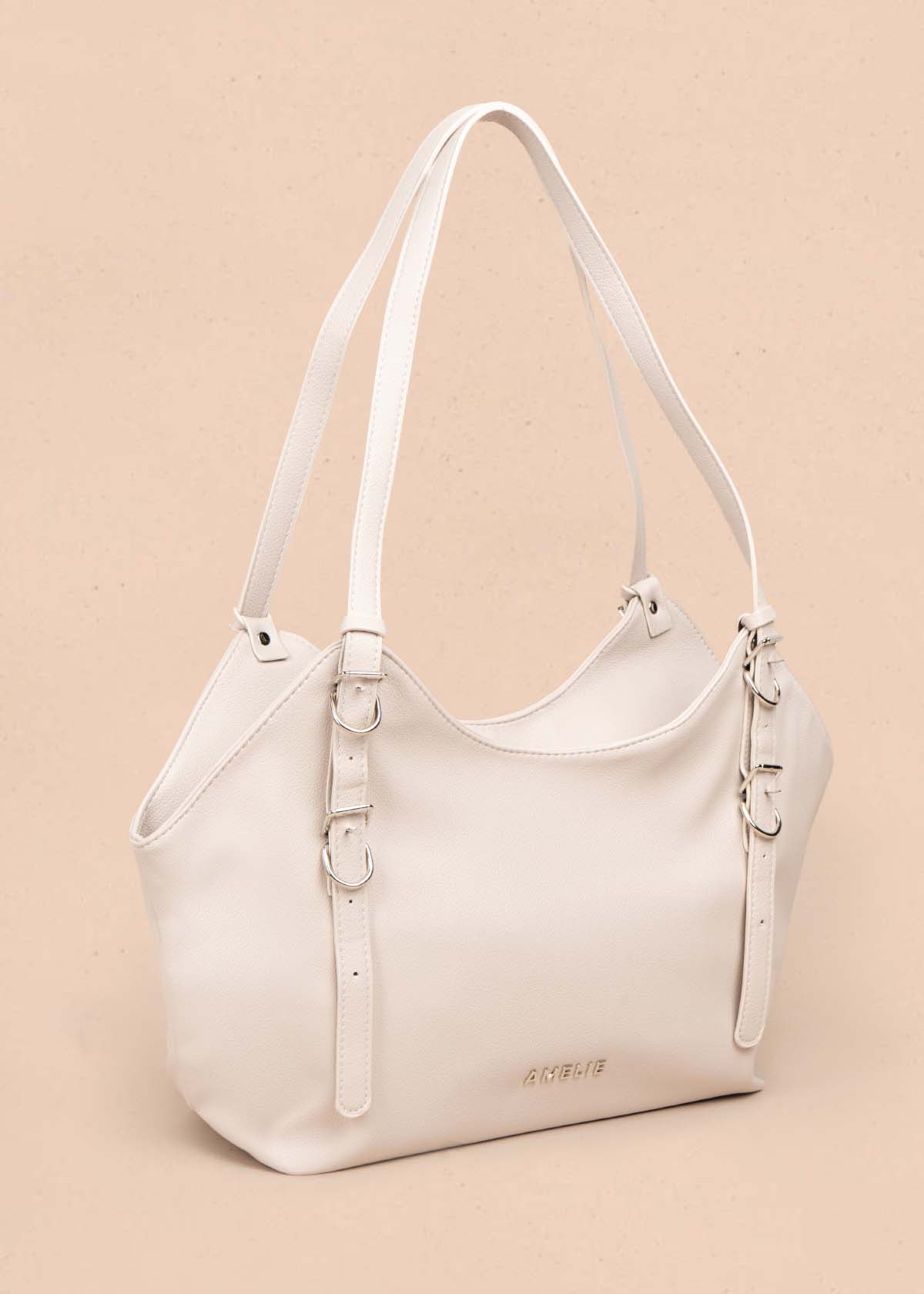 Bolso tipo shopping color beige 105757