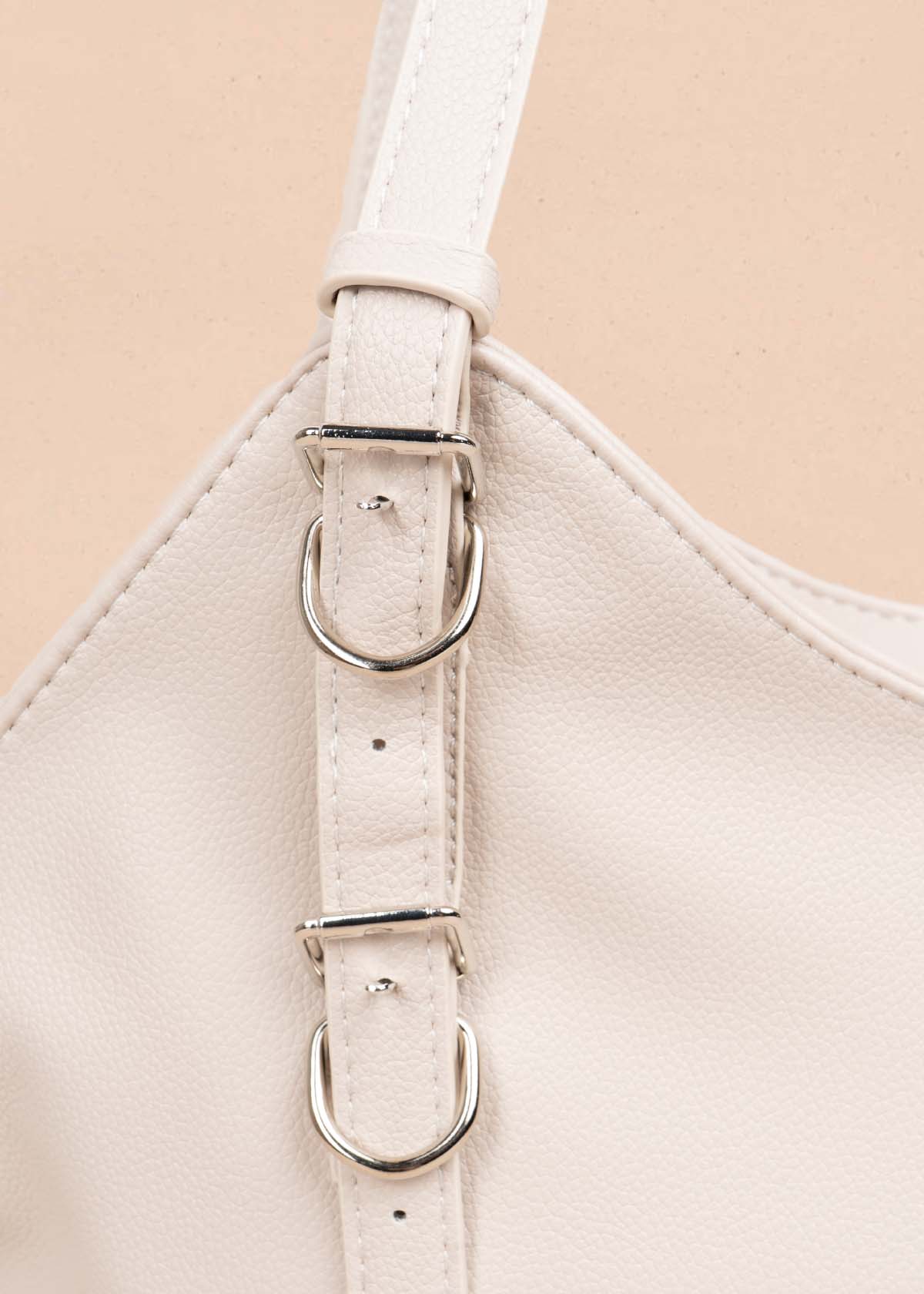 Bolso tipo shopping color beige 105757