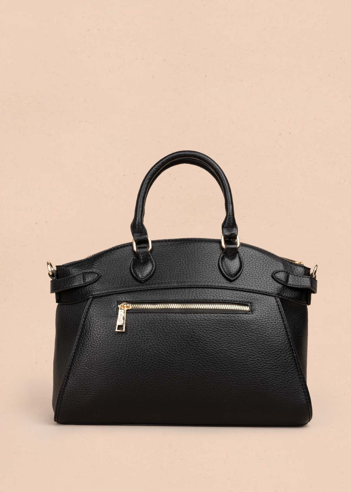 Bolso tipo cartera color negro 105770