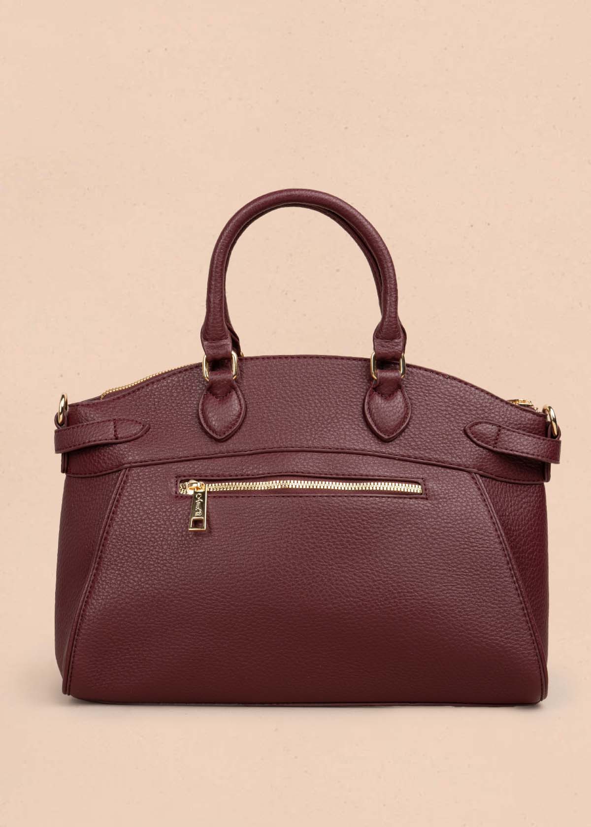 Bolso tipo cartera color vinotinto 105770