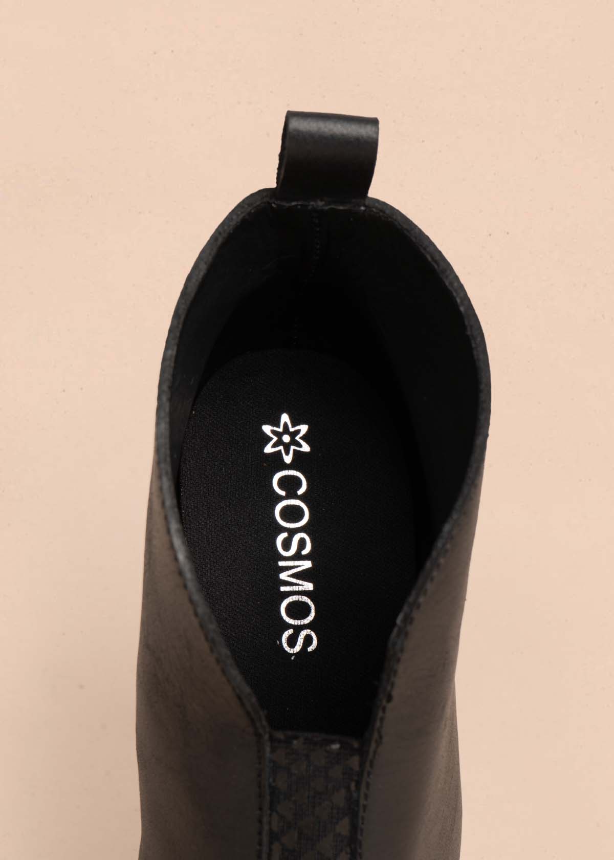 Botines en cuero color negro 105873