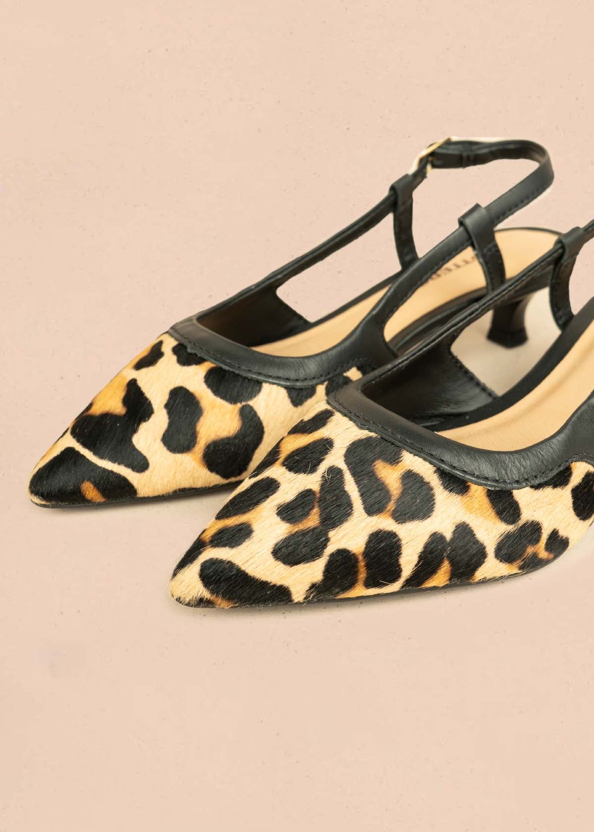 Trabilla en cuero color animal print 105979