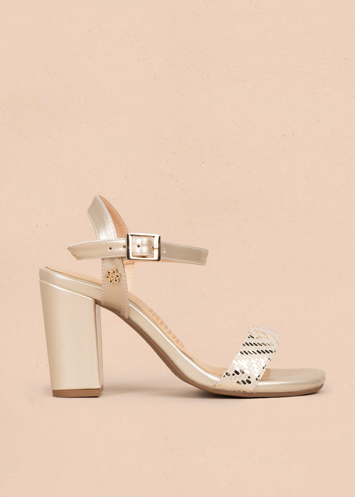 Sandalias de fiesta color dorado 106091