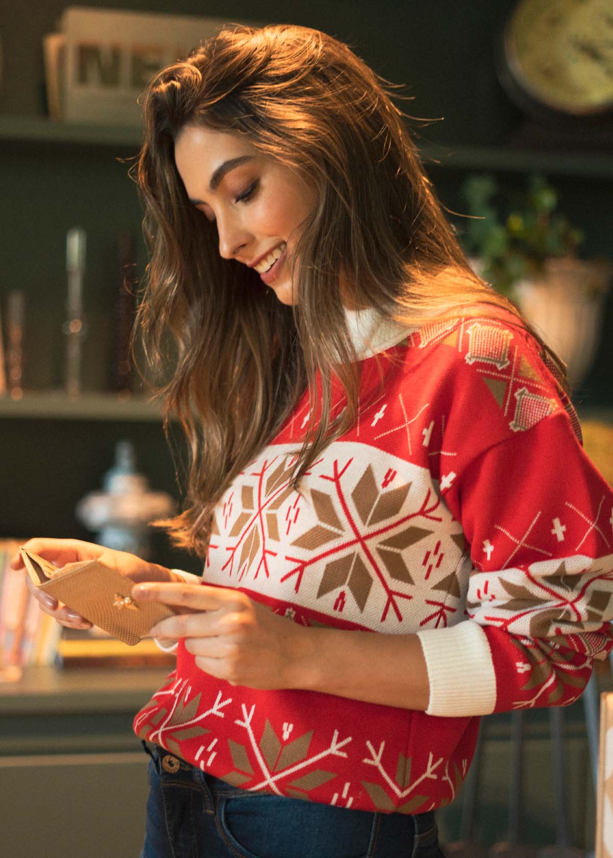 Saco navideño color rojo 106173