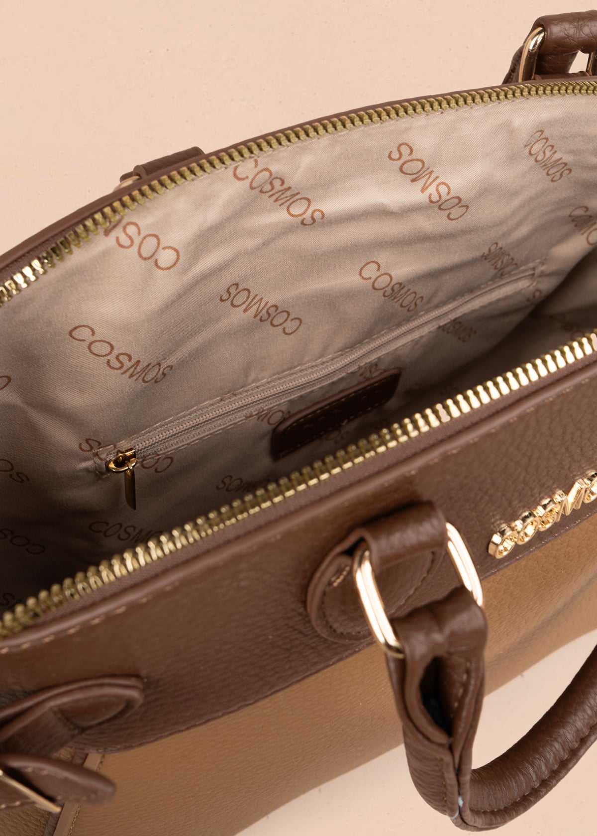 Bolso tipo cartera color miel 106181