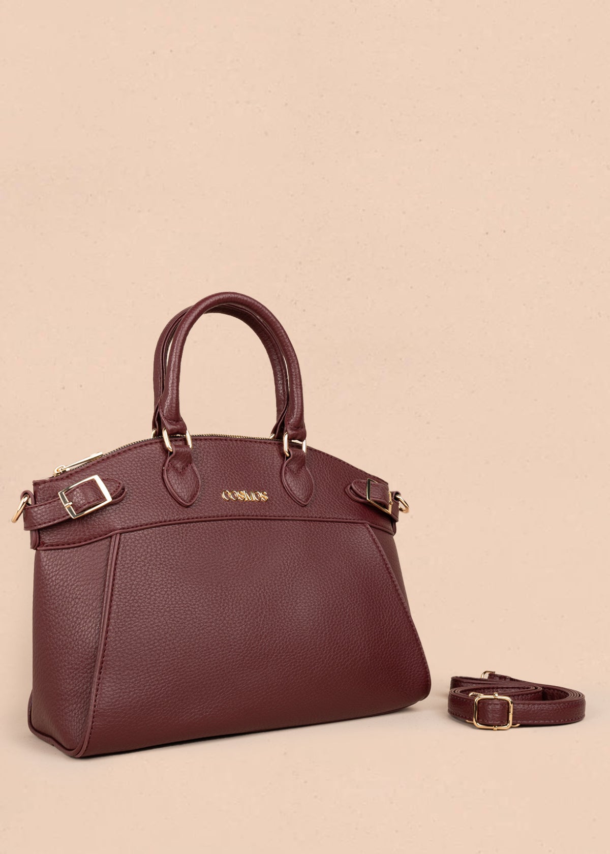 Bolso tipo cartera color vinotinto 106181