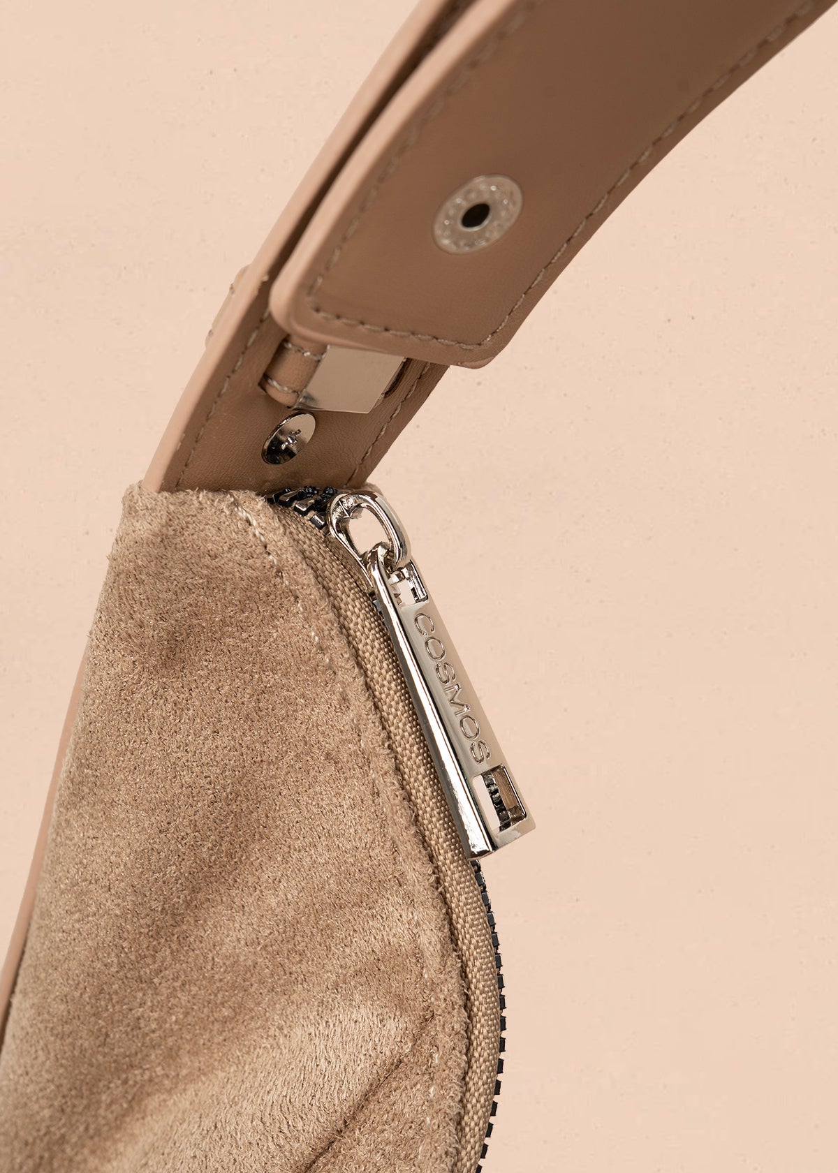 Bolso tipo shopping color beige con taches 106291