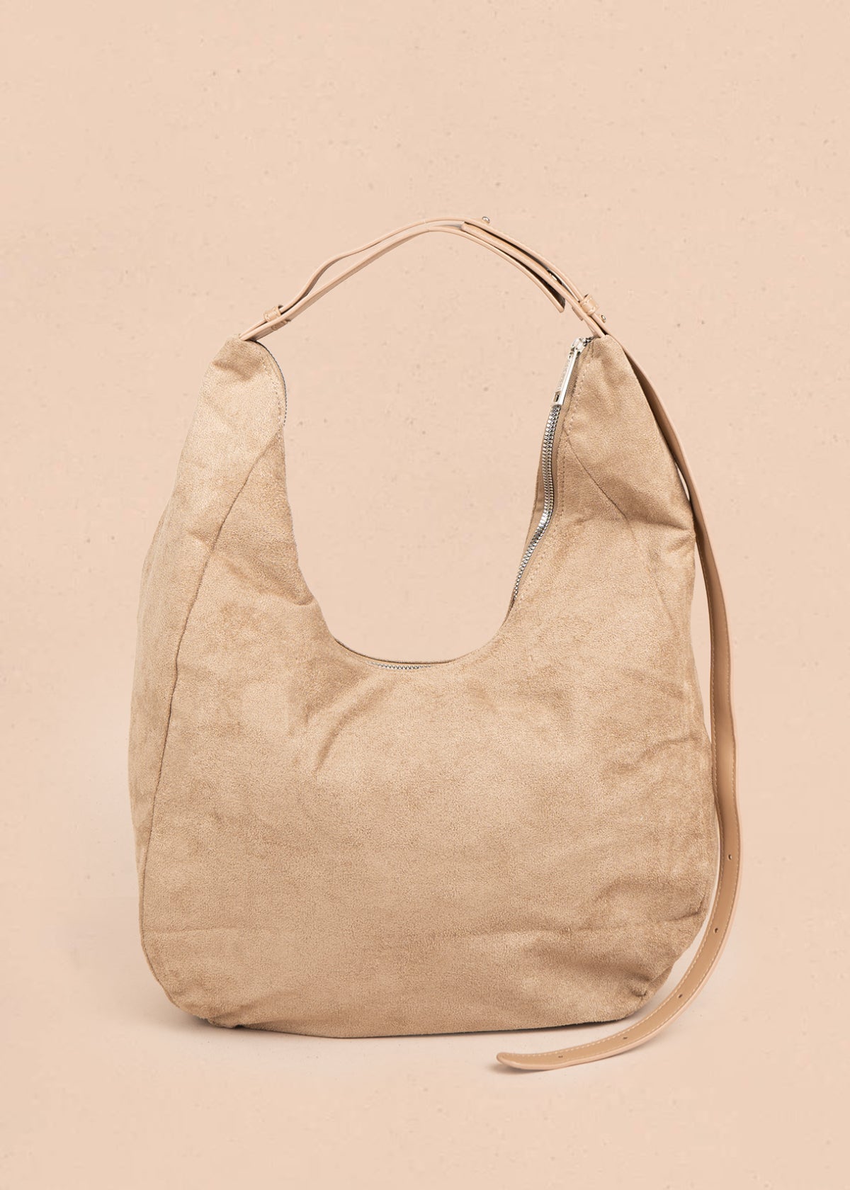 Bolso tipo shopping color beige con taches 106291