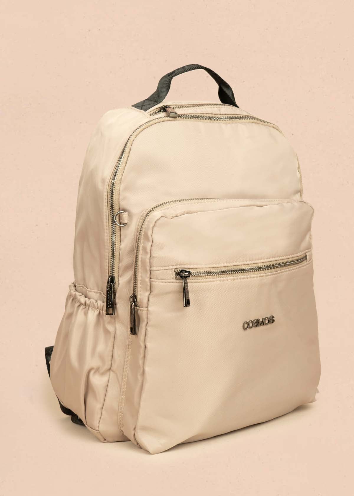 Morral color beige con bolsillos delanteros 106296