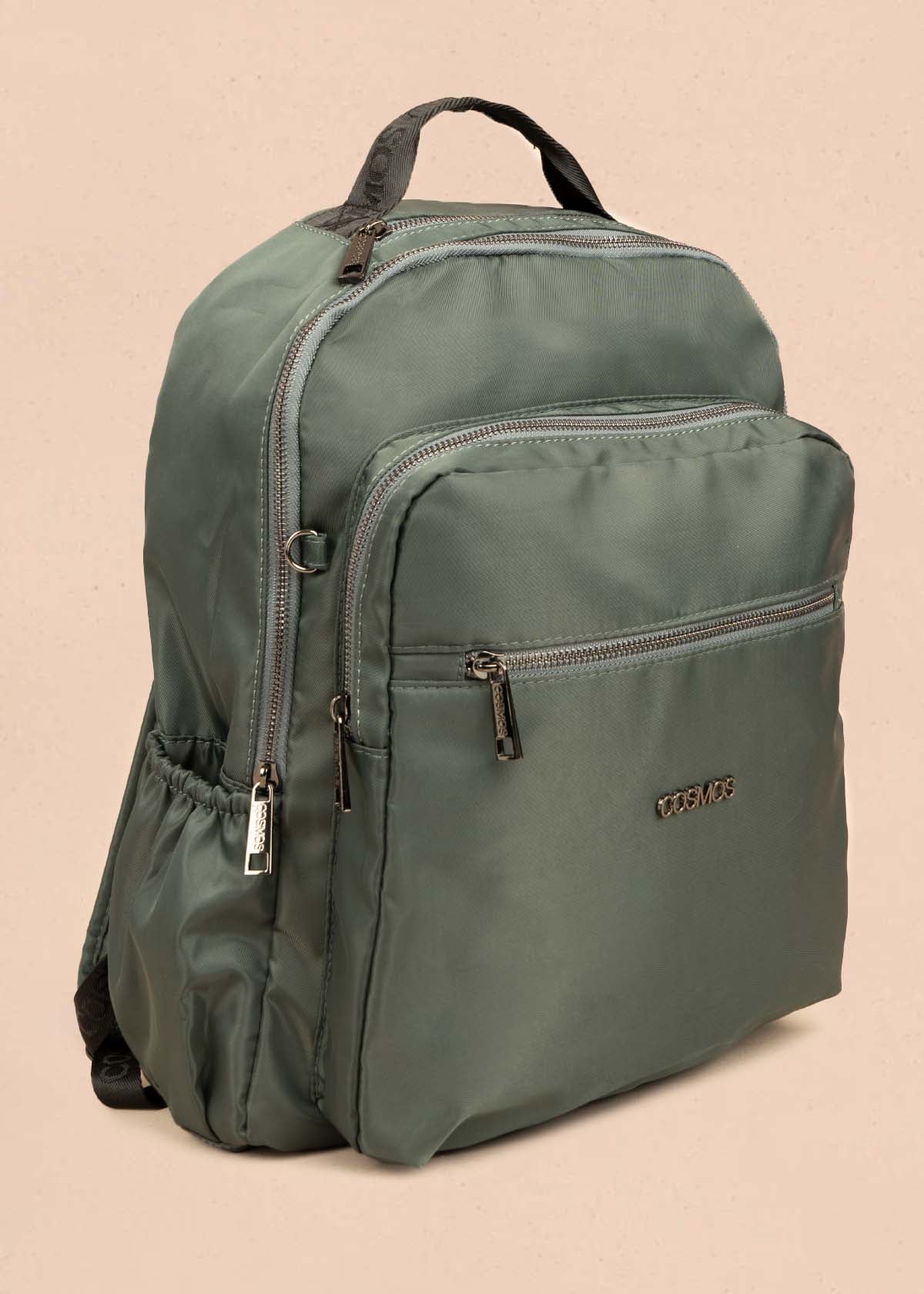 Morral color verde con bolsillos delanteros 106296
