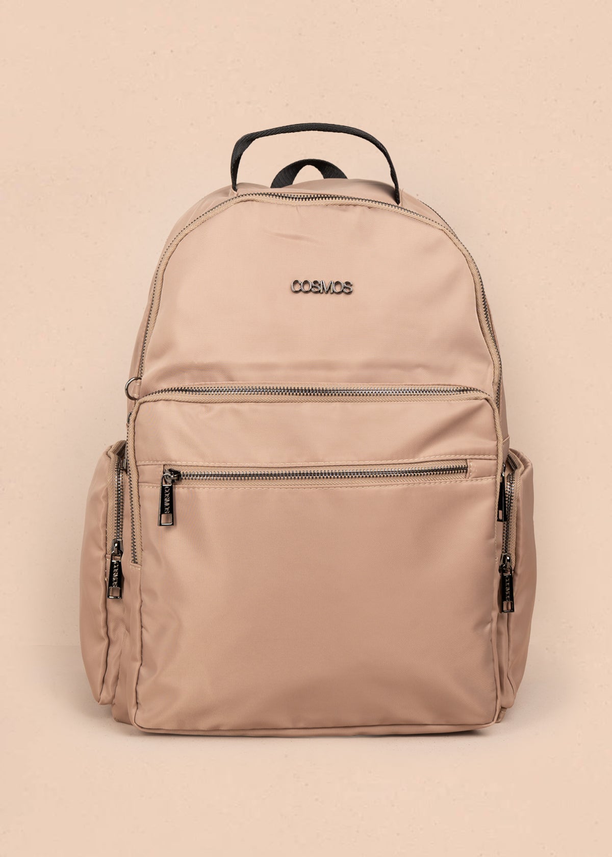 Morral color caqui con bolsillos frontales 106299