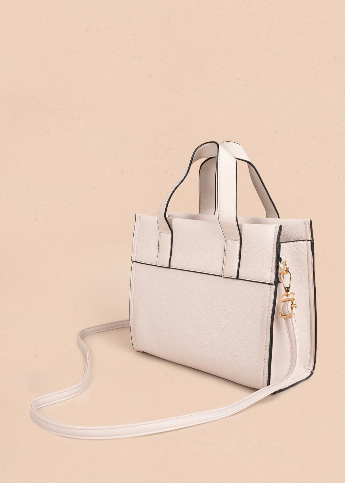 Bolso tipo cartera color nude 106323
