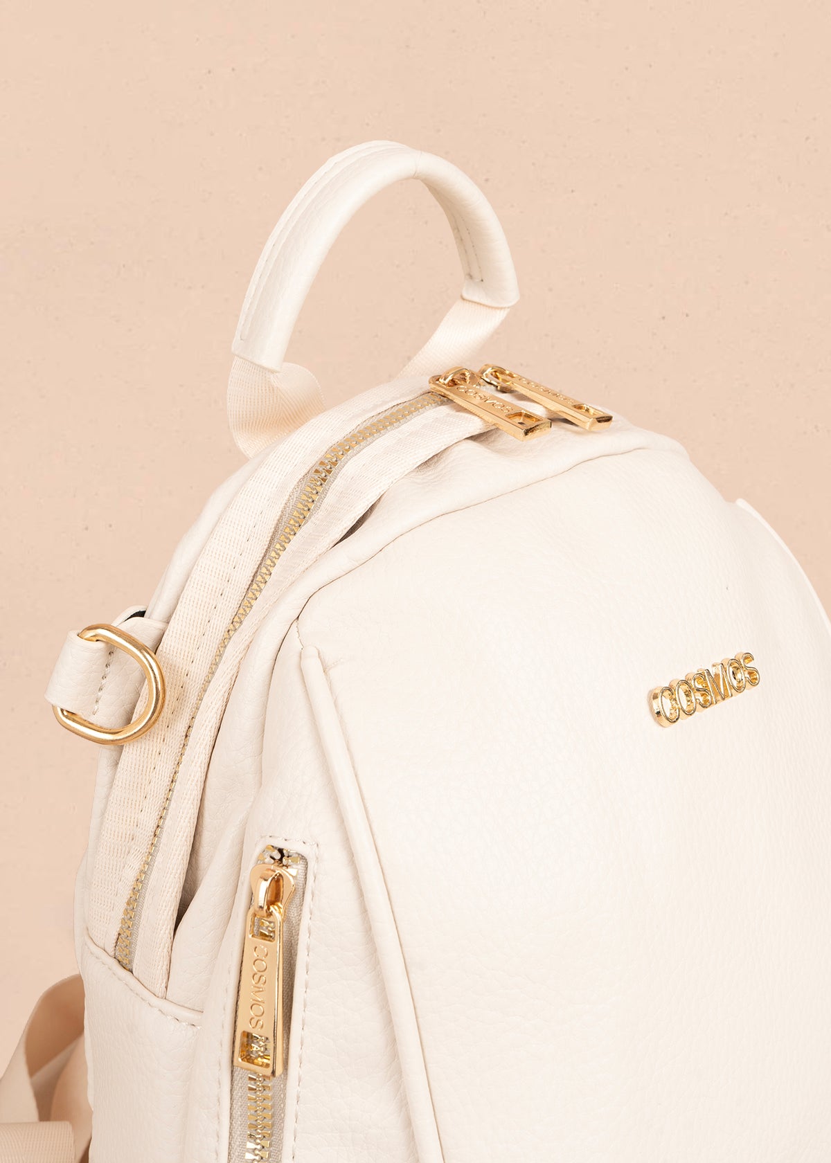 Morral en color crema con detalle de llavero 106326