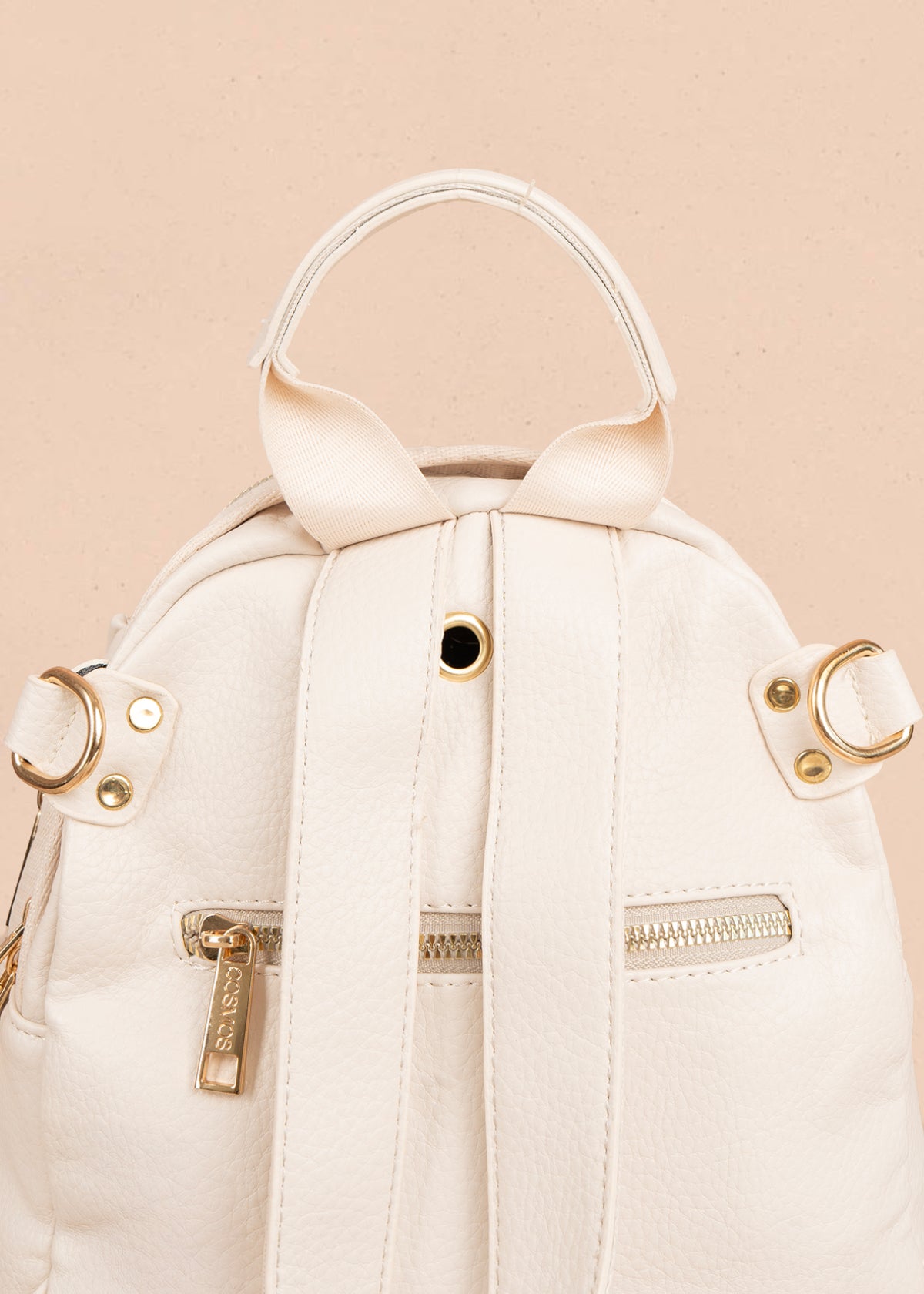 Morral en color crema con detalle de llavero 106326