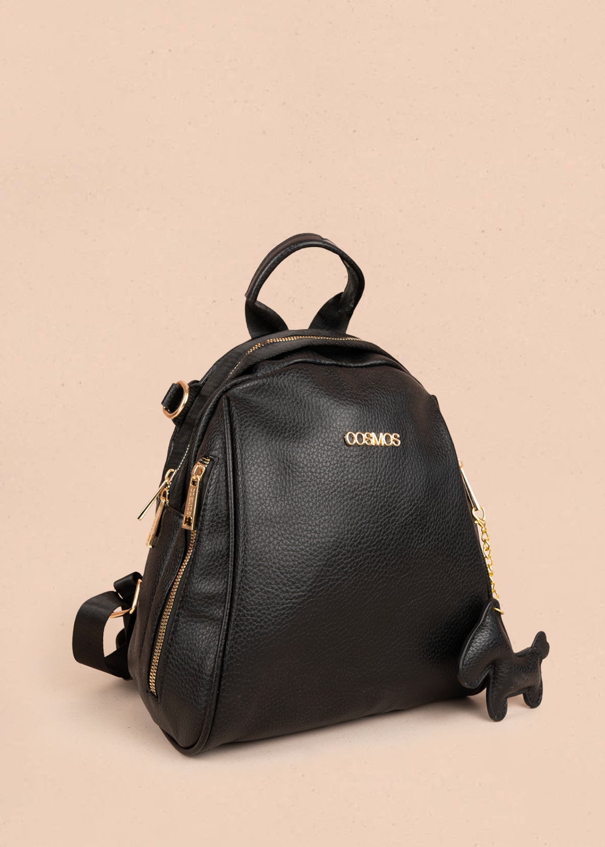 Morral en color negro con detalle de llavero 106326