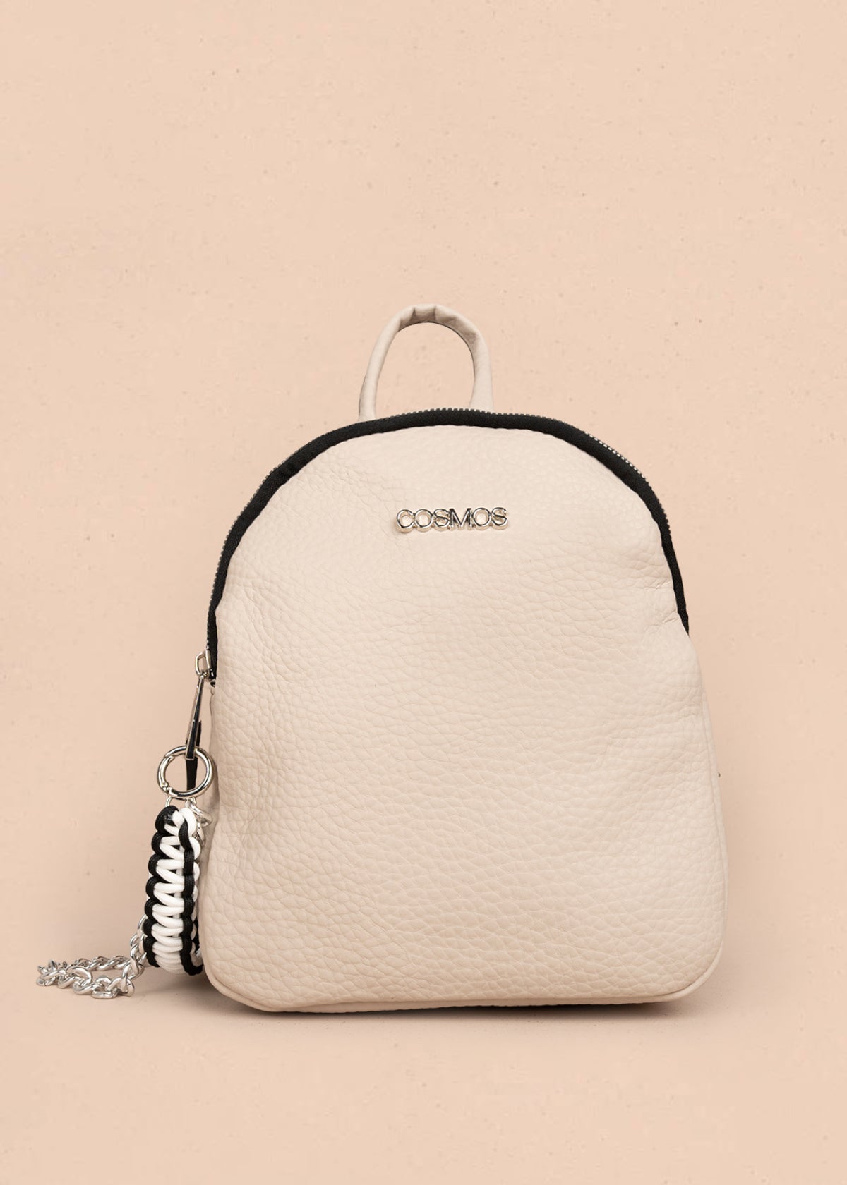 Morral color beige con cadena lateral 106334
