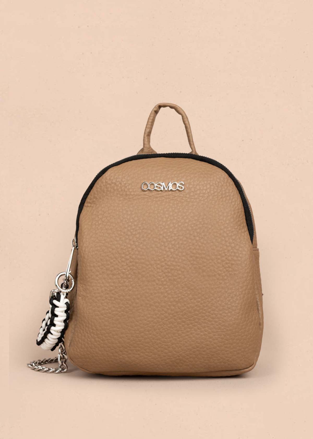 Morral color moca con cadena lateral 106334