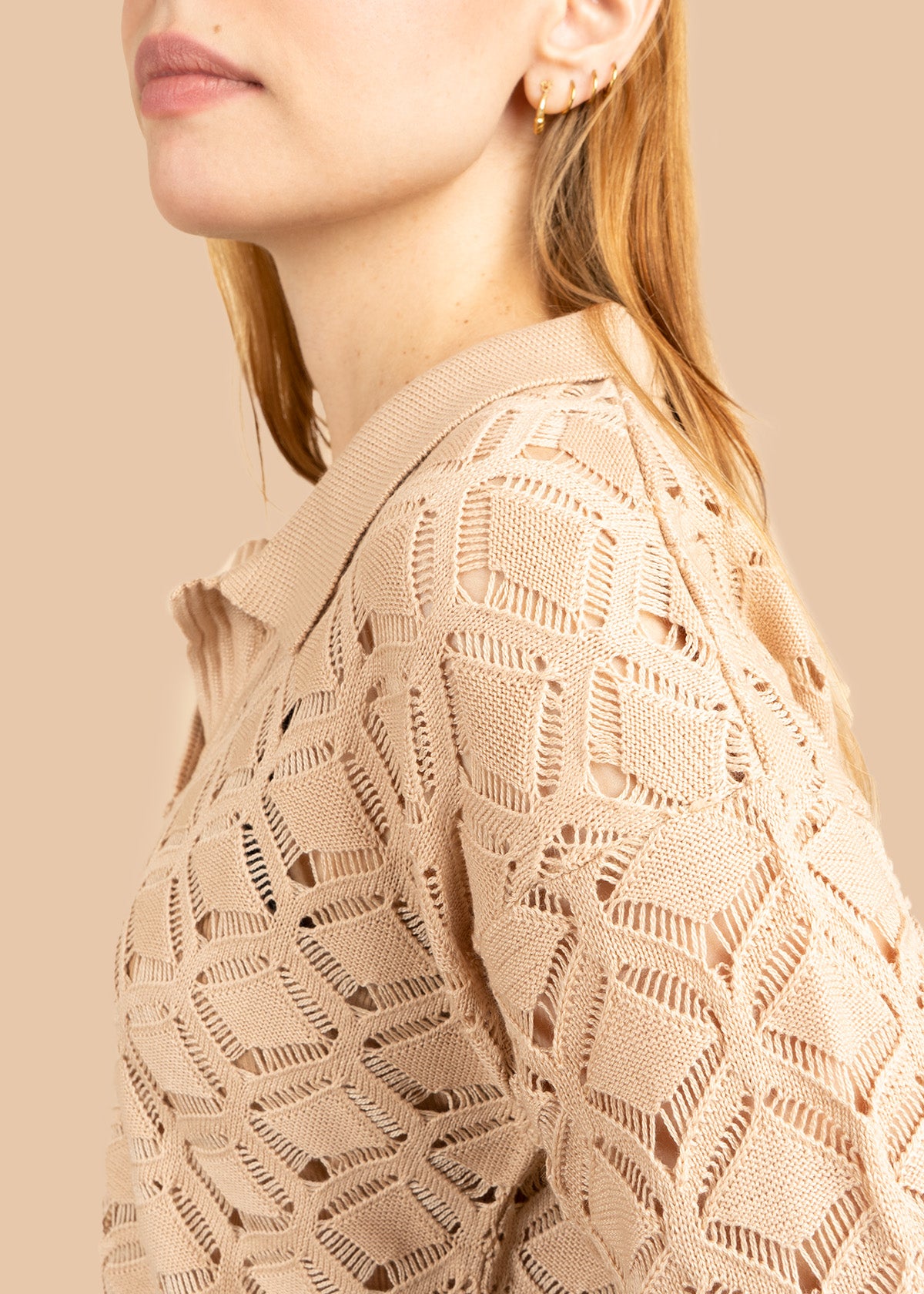Buzo cuello manga larga color Camel 106428