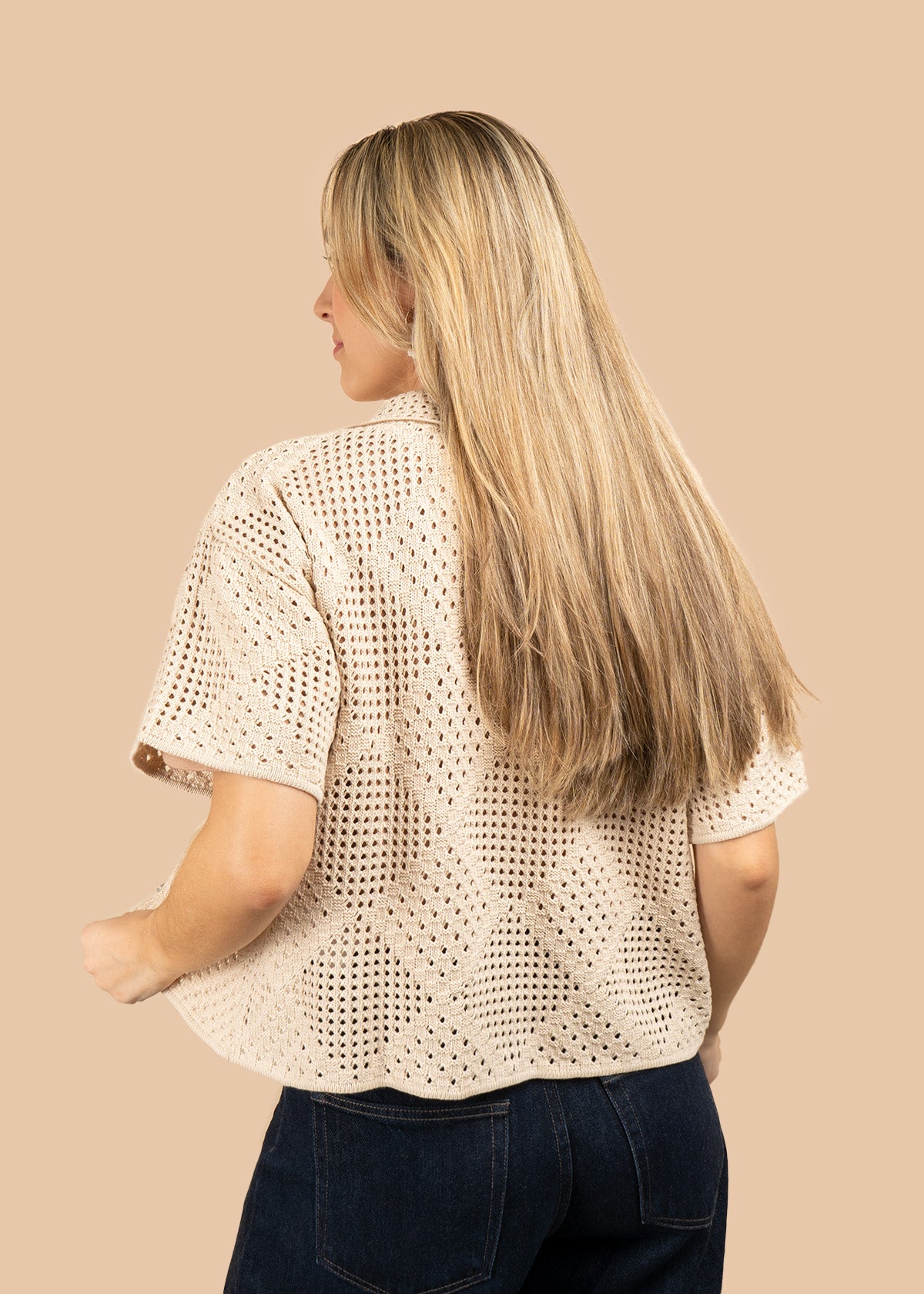 BLUSA TEJIDA BEIGE 106430
