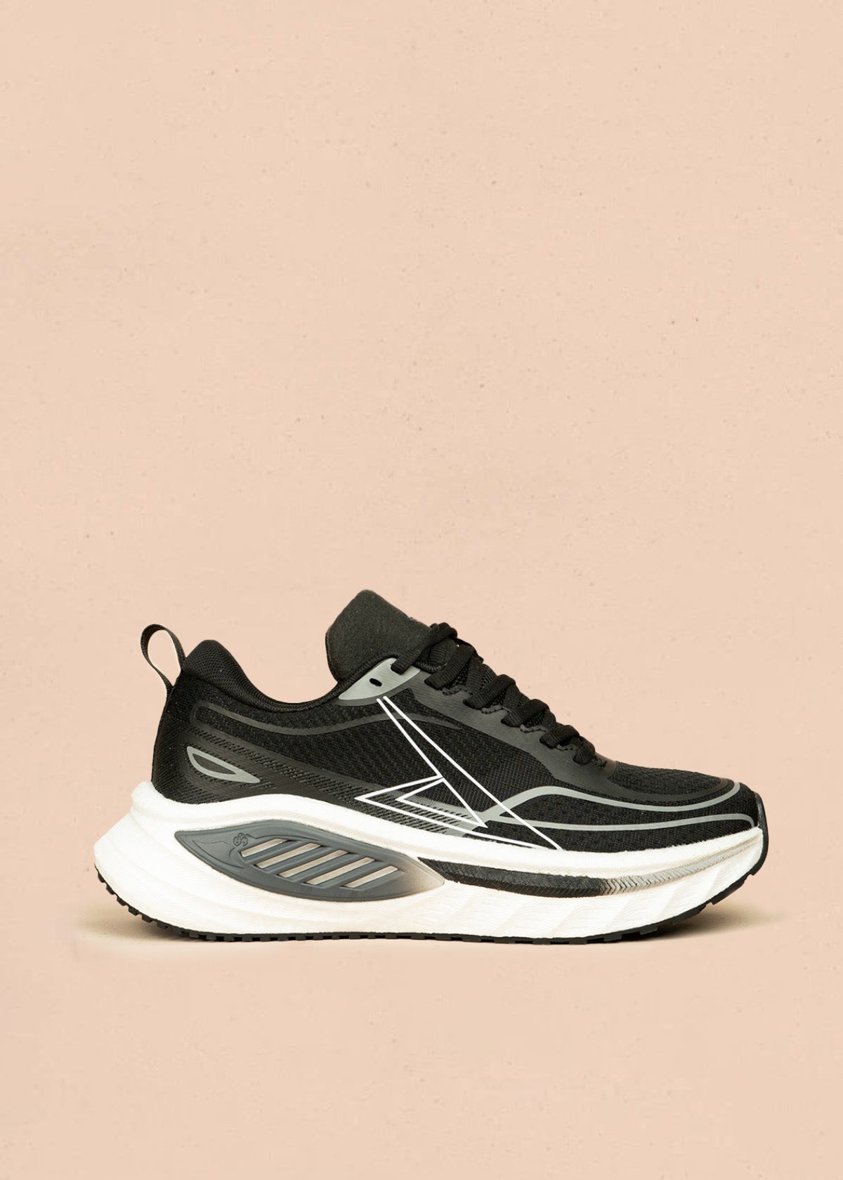 Tenis deportivos color negro con suela blanca 106446