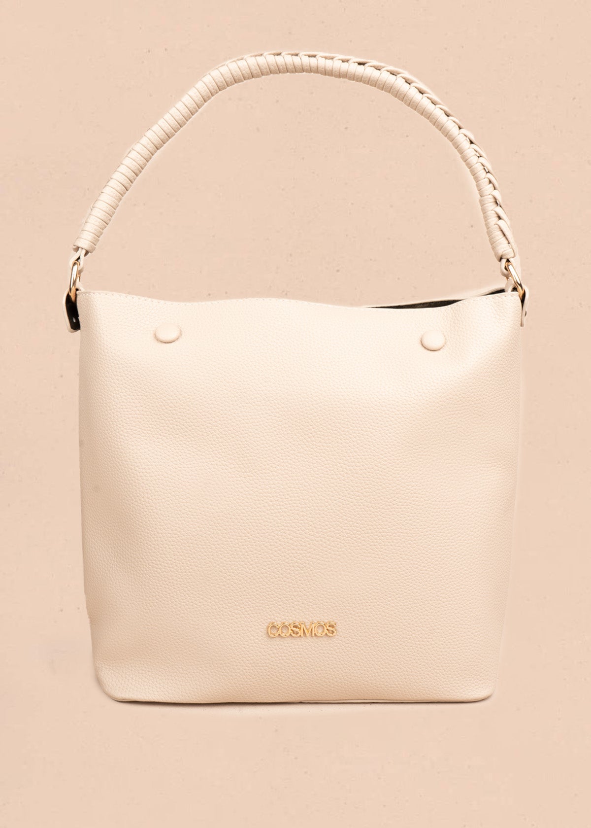 Bolso tipo cartera color beige 106786