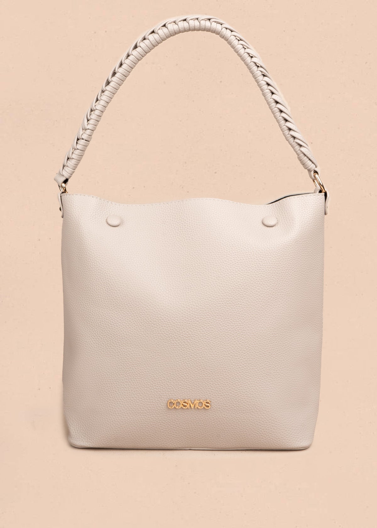 Bolso tipo cartera color taupe 106786