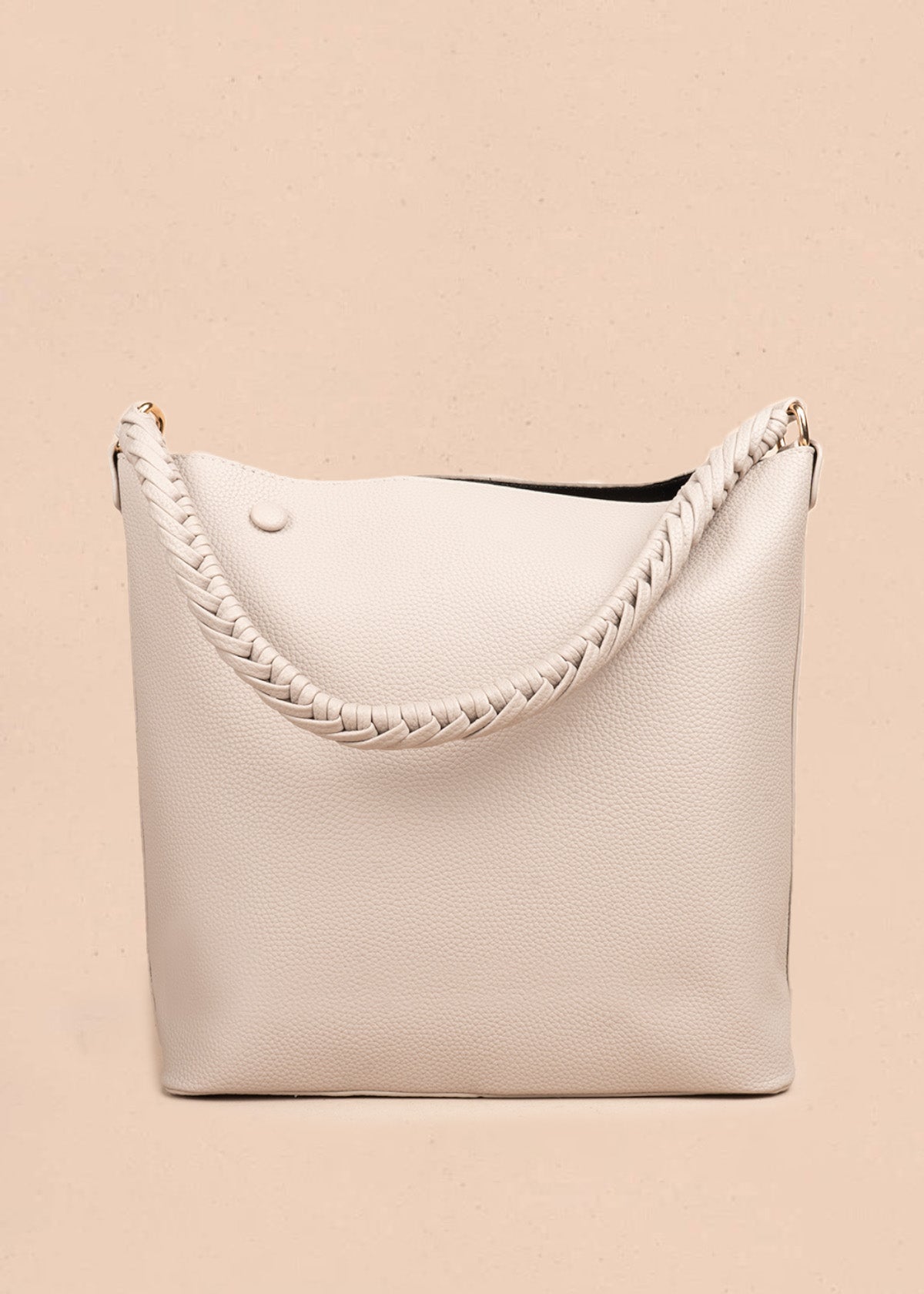 Bolso tipo cartera color taupe 106786
