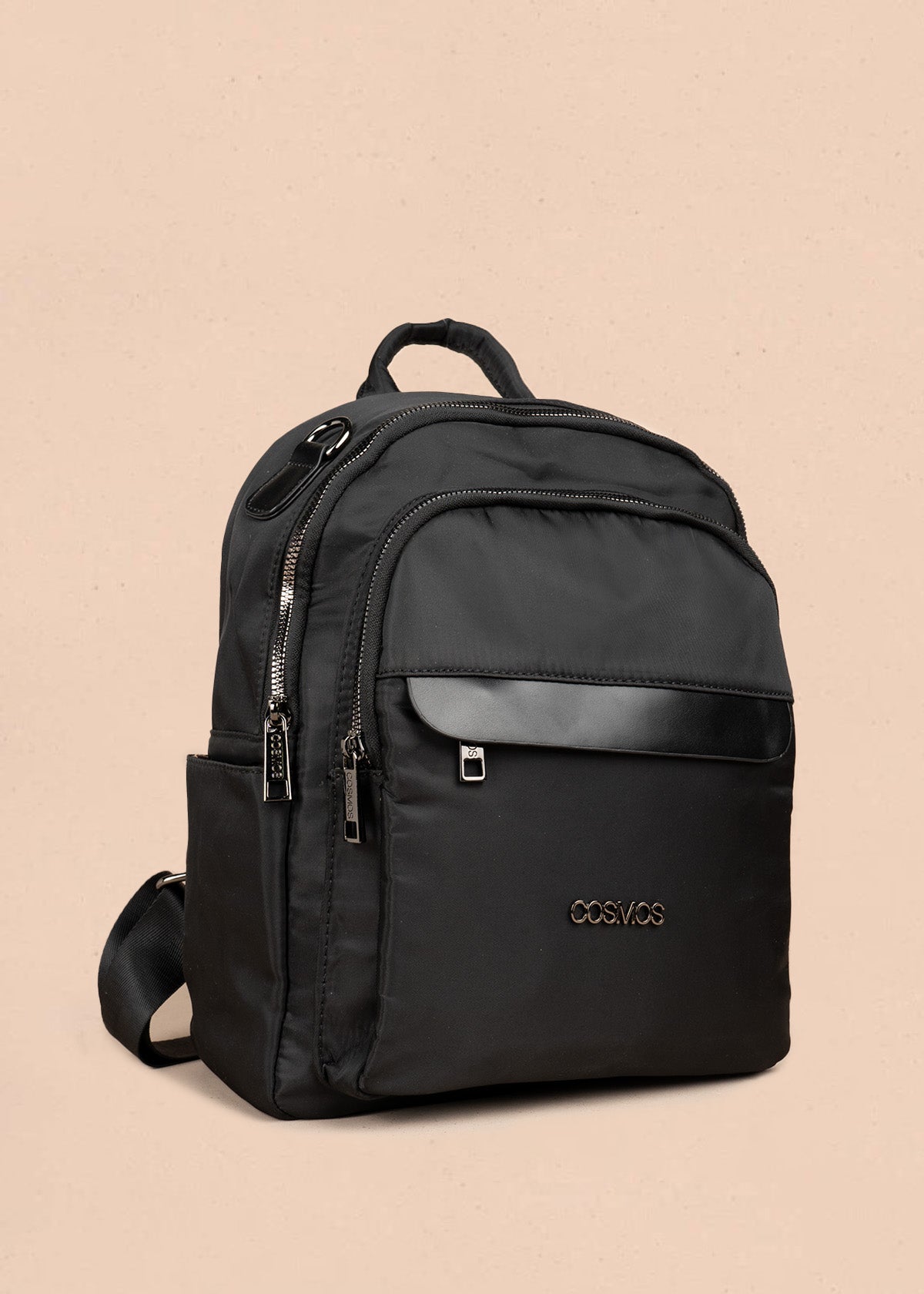 Morral en textil color negro 106793